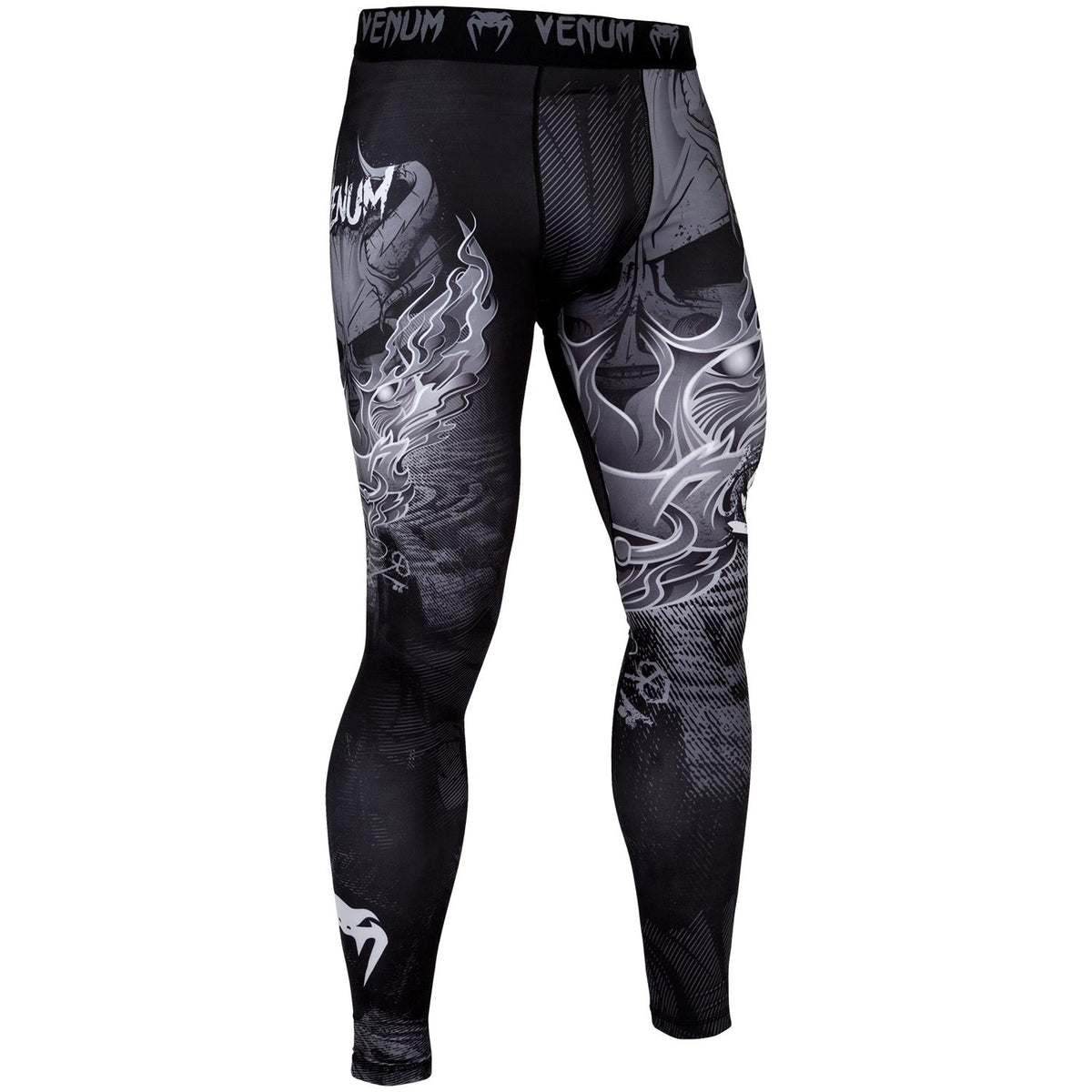 Venum Minotaurus Kompressionshose - Schwarz/Weiß