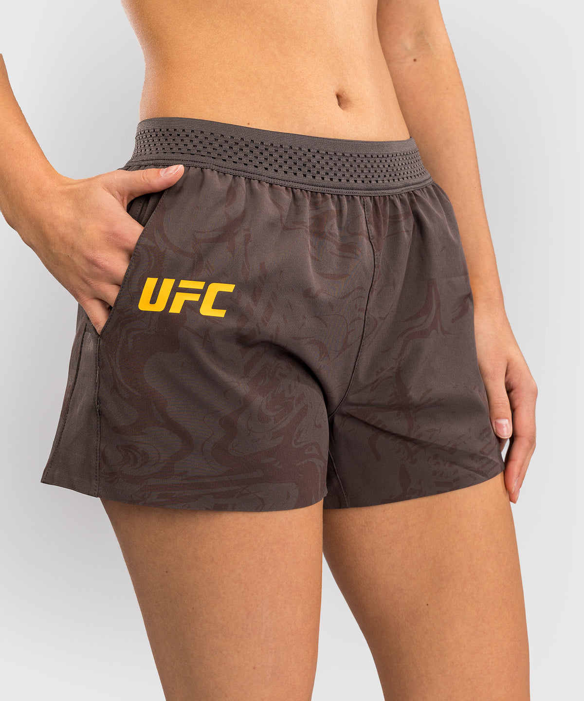 Shorts Performance pour Femmes UFC Fusion by Venum Fight Week - Marron Terrestre