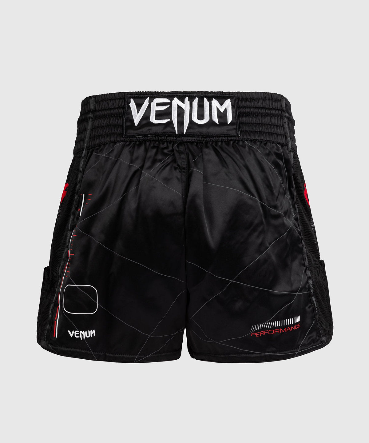 Short de Muay Thai Venum Tactical XT- Noir/Rouge Feu