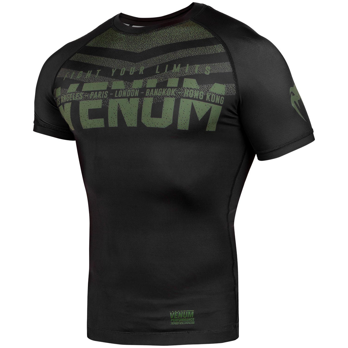 Rashguard Signature Mangas Cortas - Negro/Caqui