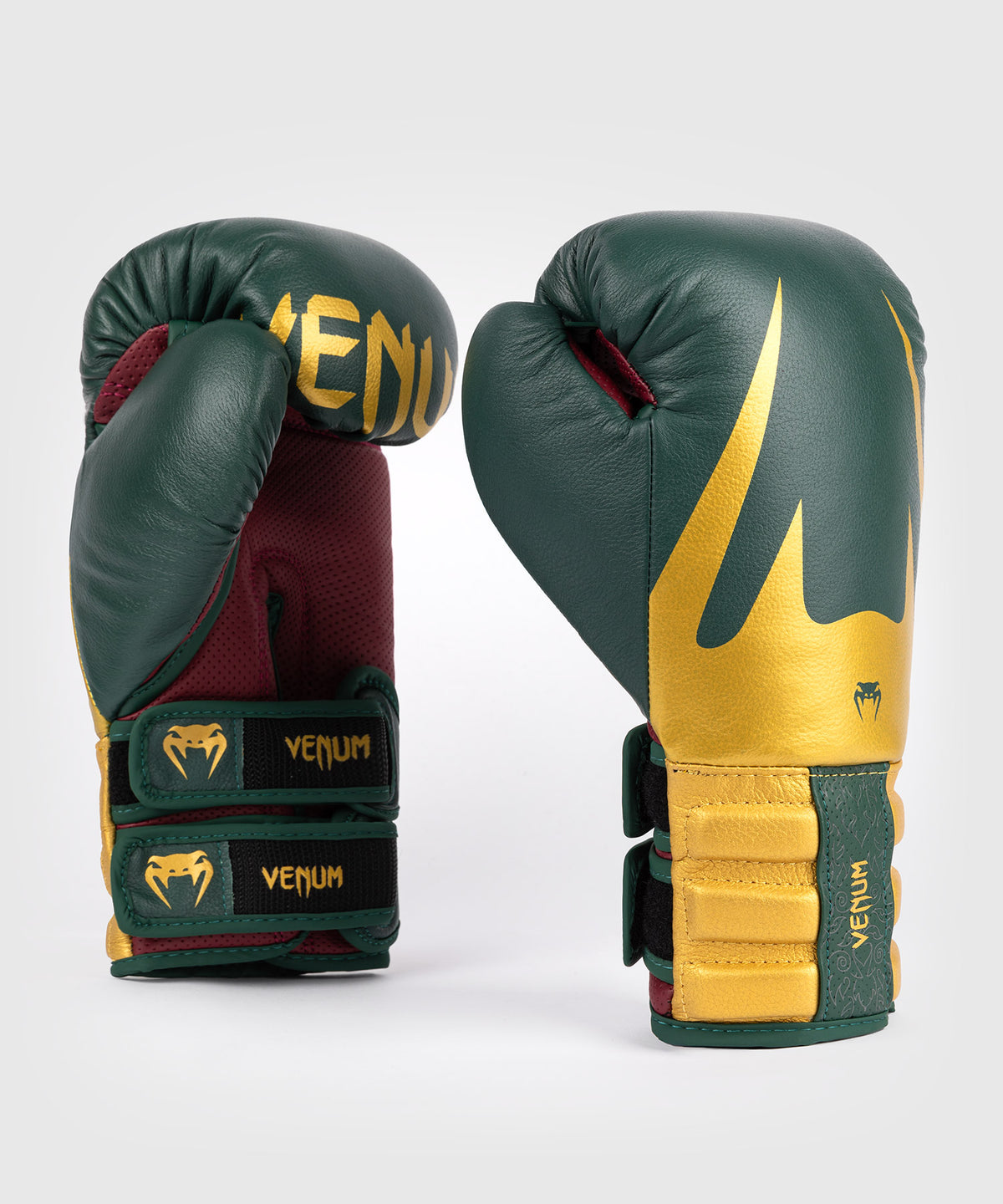 Venum Reverso Boxhandschuhe - Smaragdgrün/Gold