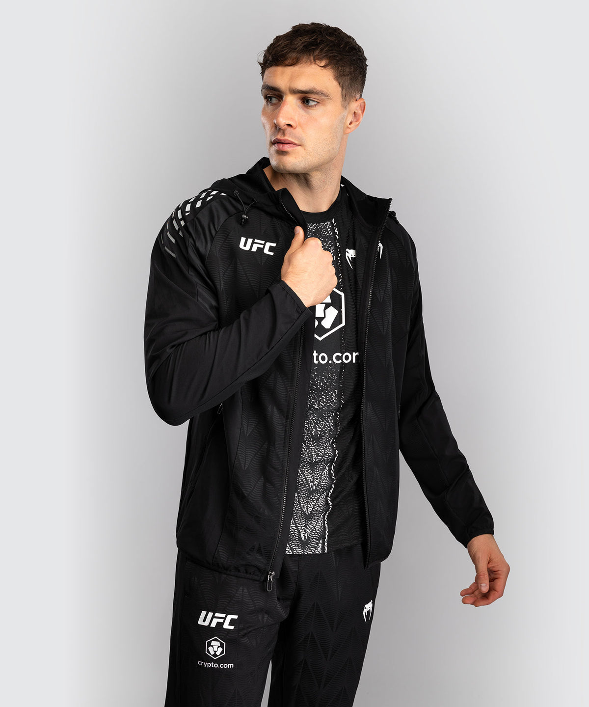 UFC Zenith by Venum Authentic Fight Night Felpa Walkout Uomo - Nero