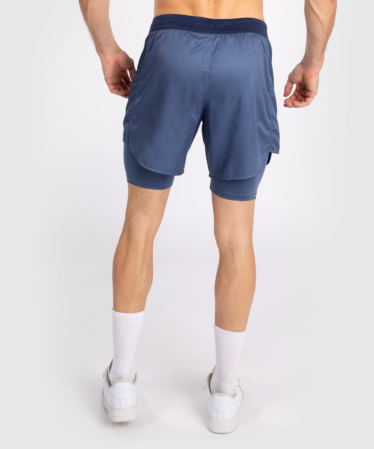 Venum Attack Pantalones Cortos de Lucha para Hombre - Azul Marino