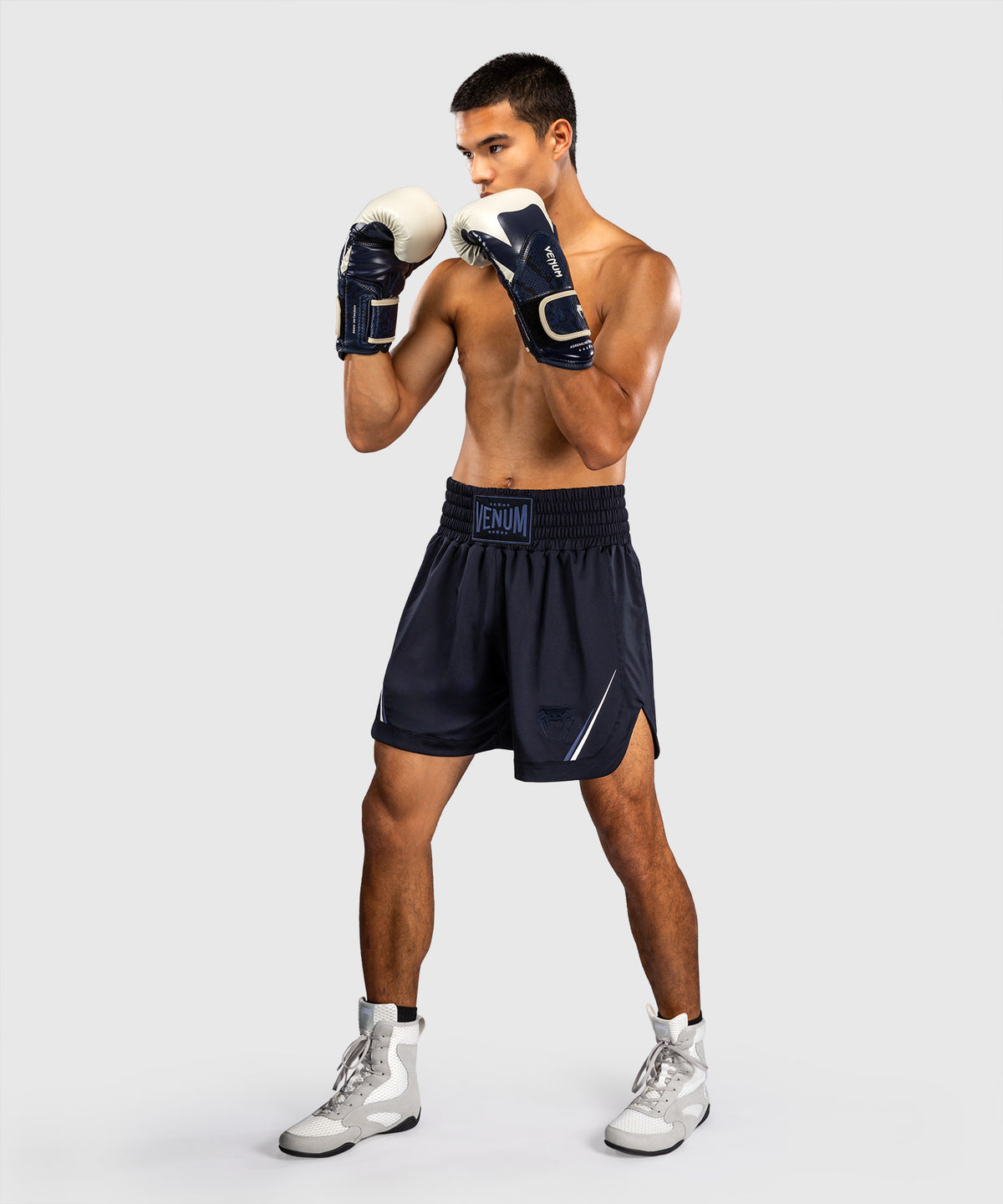 Venum G-Core Pantaloncini da Boxe - Blu Navy/Bianco