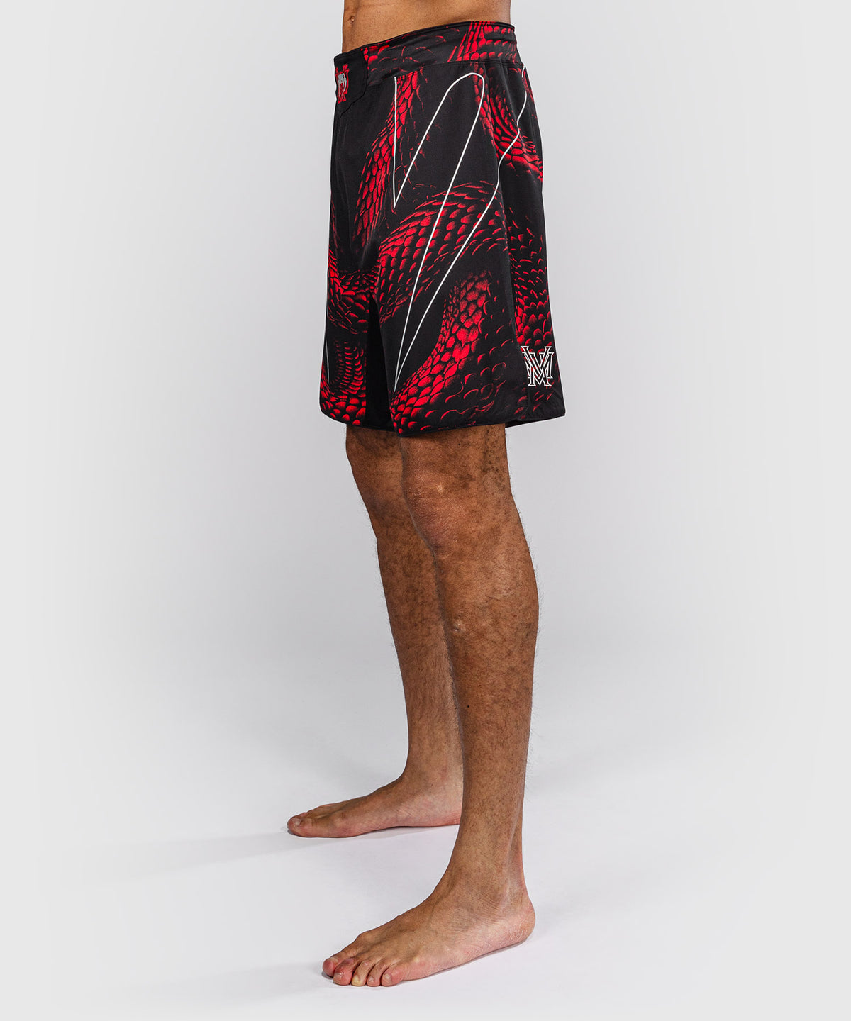 Venum Matupa Short de Combate - Negro/Rojo/Plata