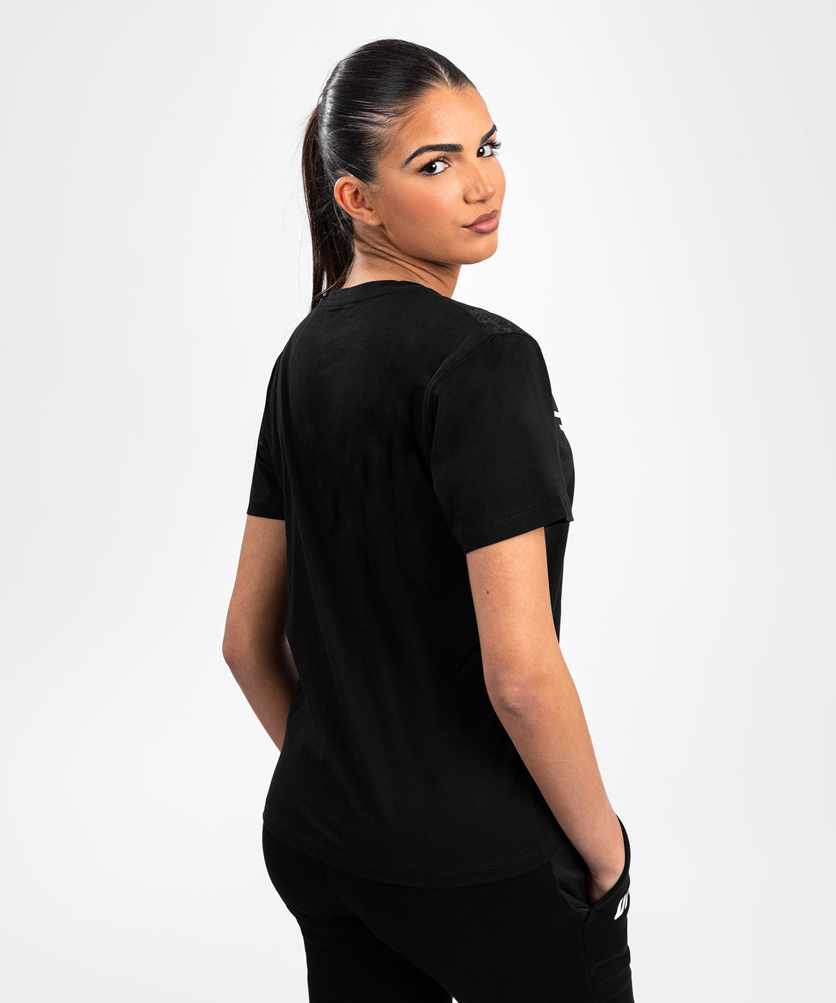 UFC Adrenaline by Venum Replica Kurzärmeliges Damen-T-Shirt - Schwarz