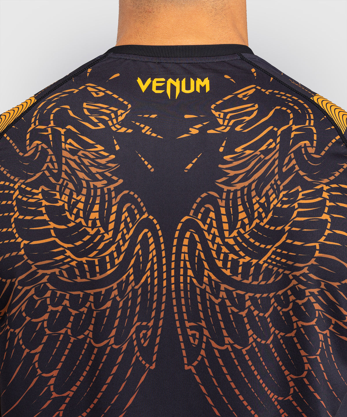 Venum Quetzal Fury Dry-Tech Camiseta - Negro/Rojo Fury/Mandarina