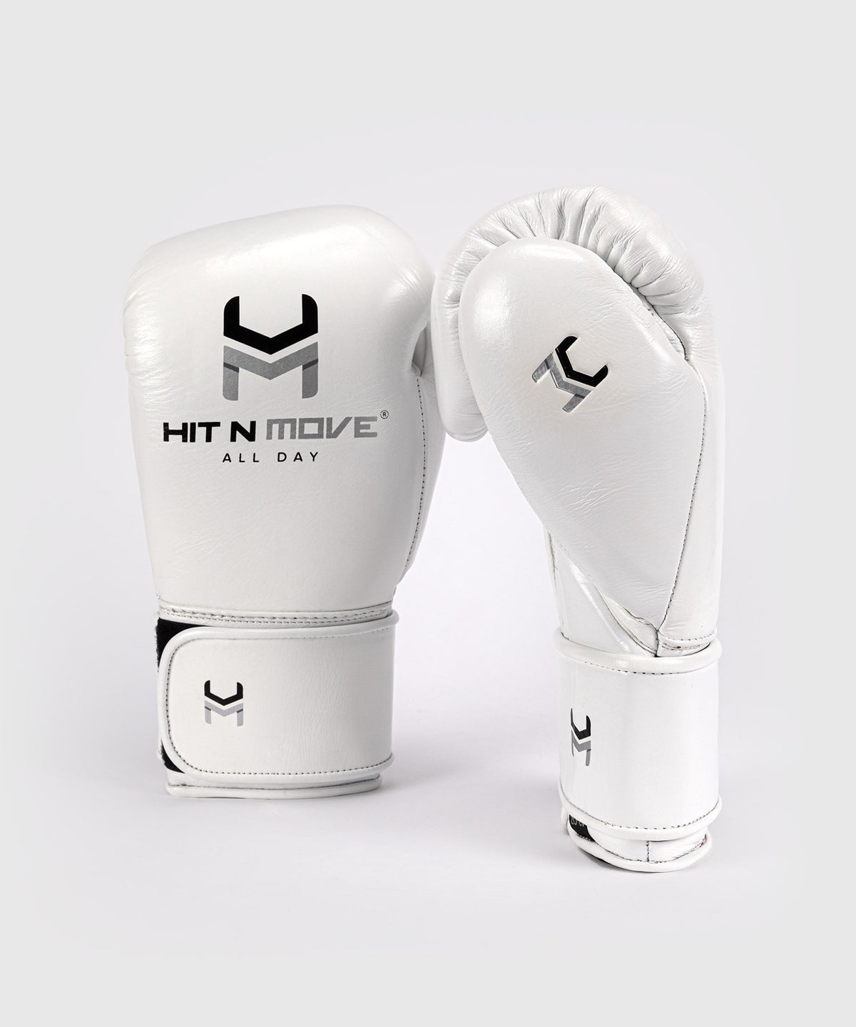 Hit N Move All Day® Pro Grip Plus Guantoni da Boxe - Bianco