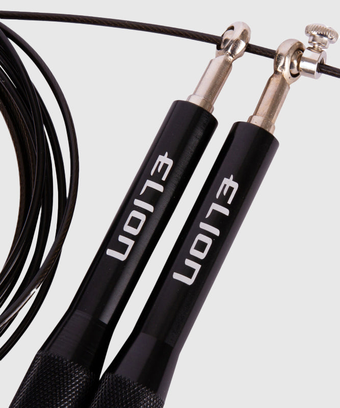 Elion Acero Cuerda para Saltar - Negro