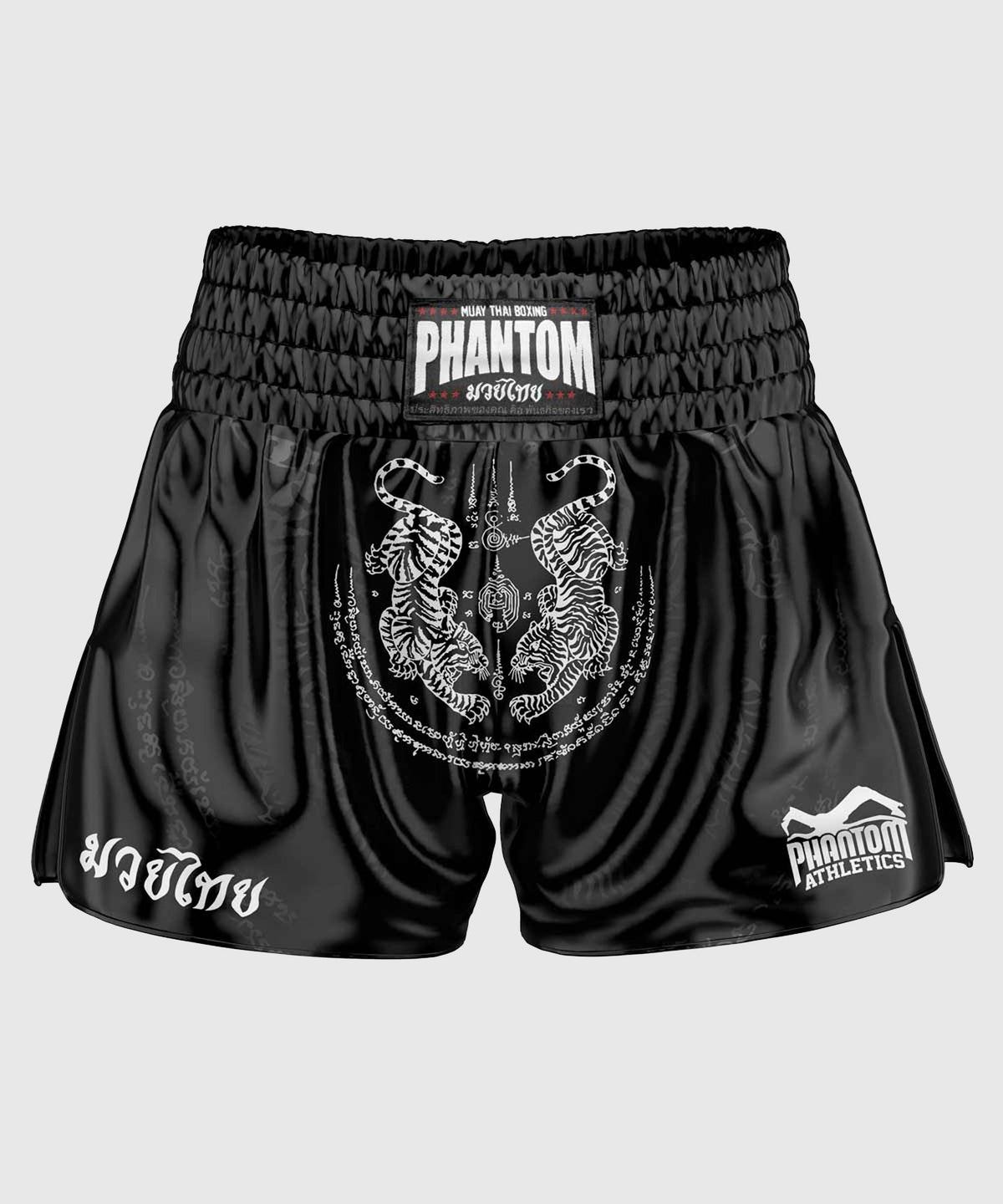 Short de Muay Thai Phantom Athletics Sak Yant - Noir