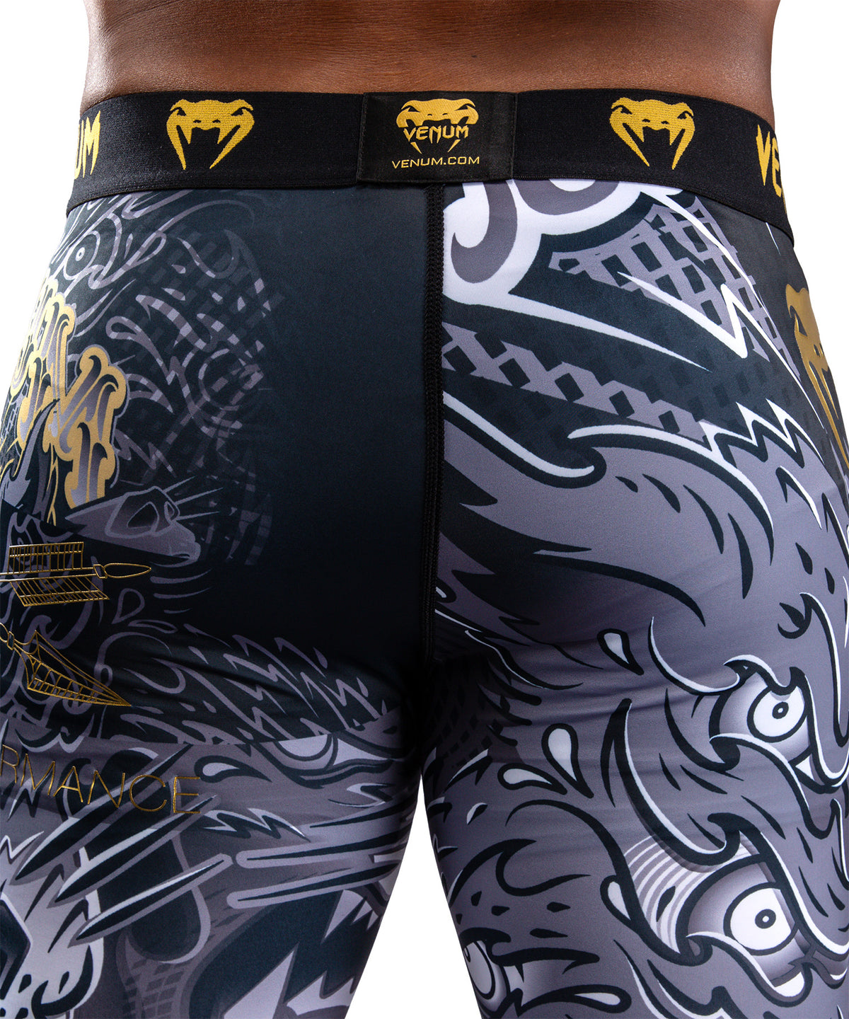 Venum Wolf Atak Spats – Nero/Grigio