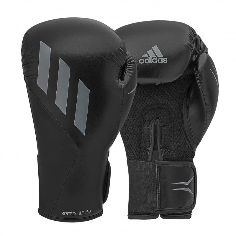 Adidas Speed Tilt 150 Training Boxing Gloves - Black/Grey