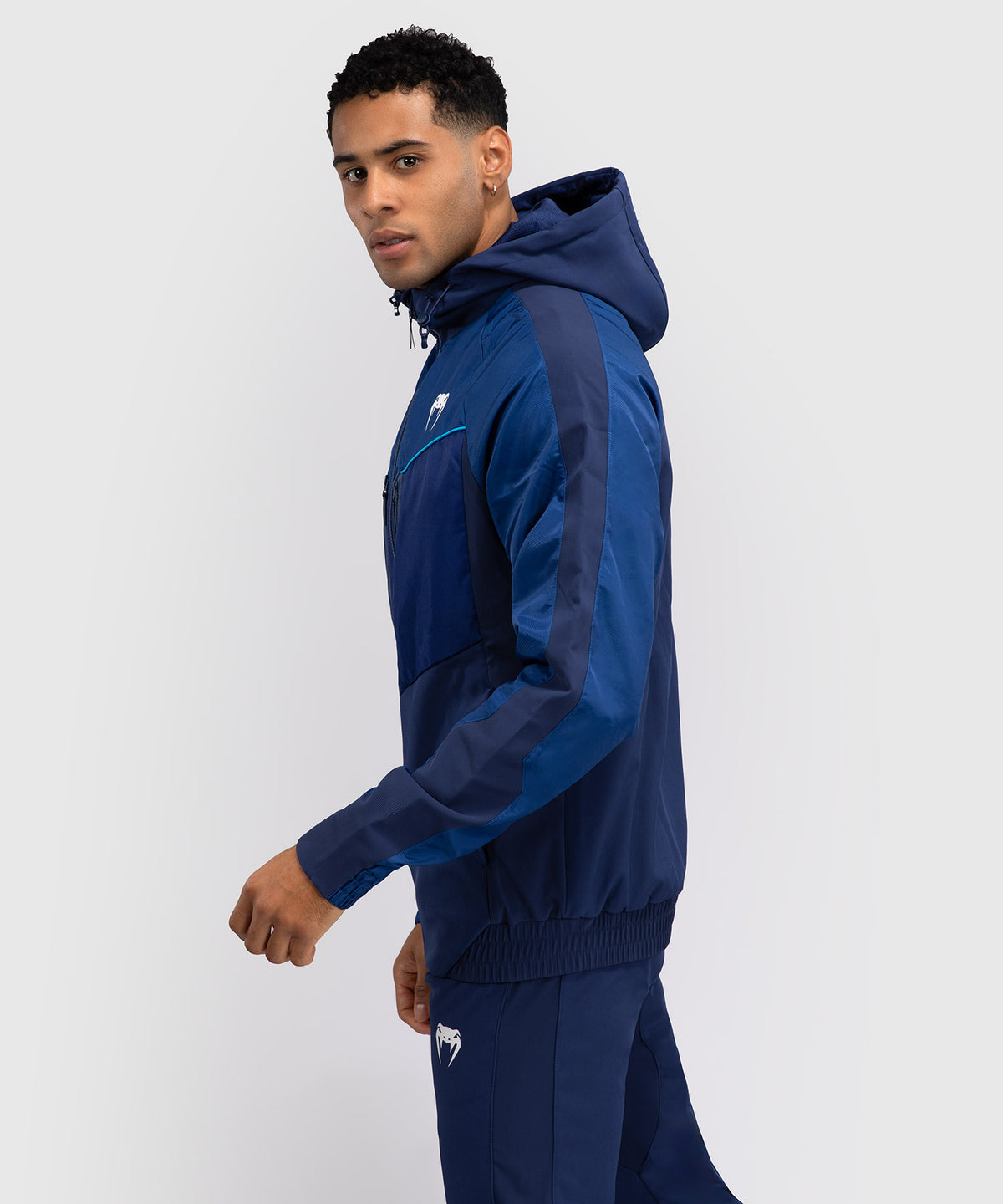 Venum x Top Rank Original Men's Full Zip Hoodie - Navy Blue