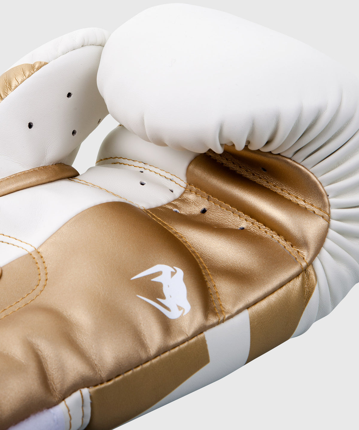 Venum Elite Boxing Gloves - White/Gold