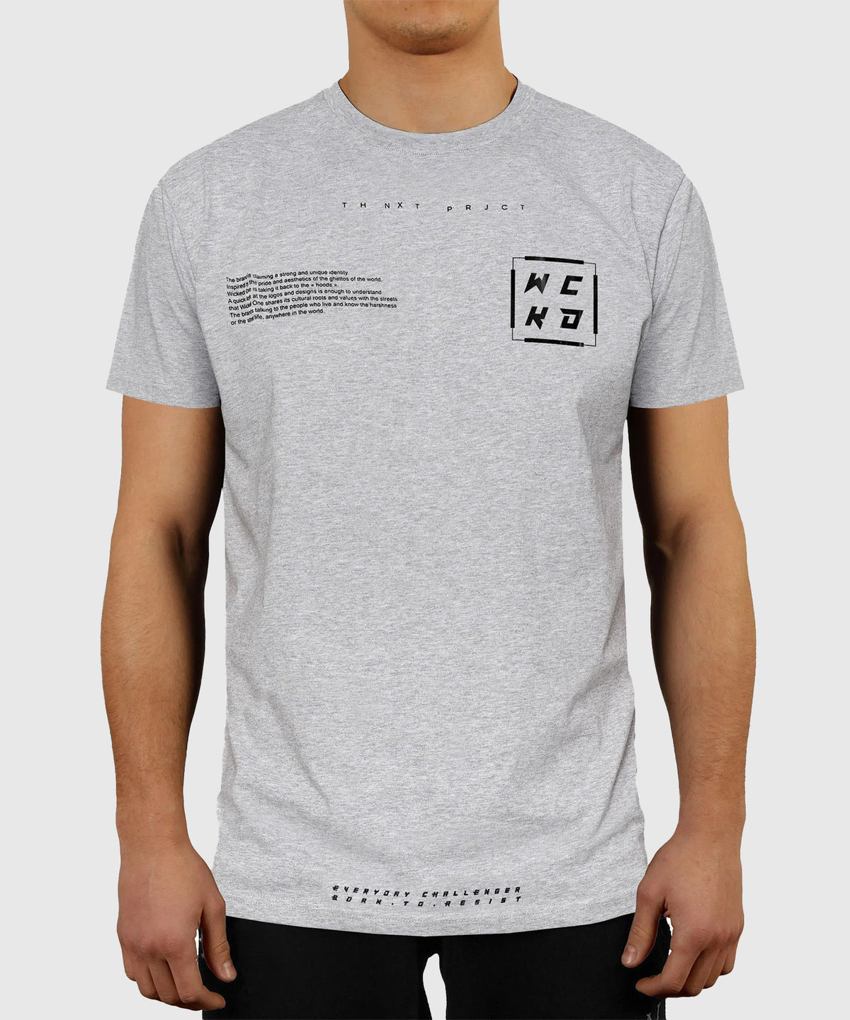 Wicked One Project Trainings-T-Shirt - Grau