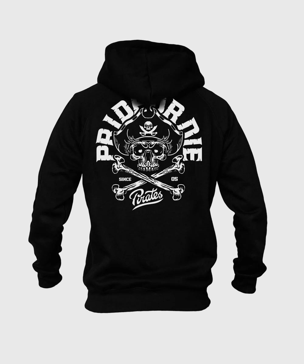Sweat À Capuche Zippé Pride Or Die Pirate - Noir