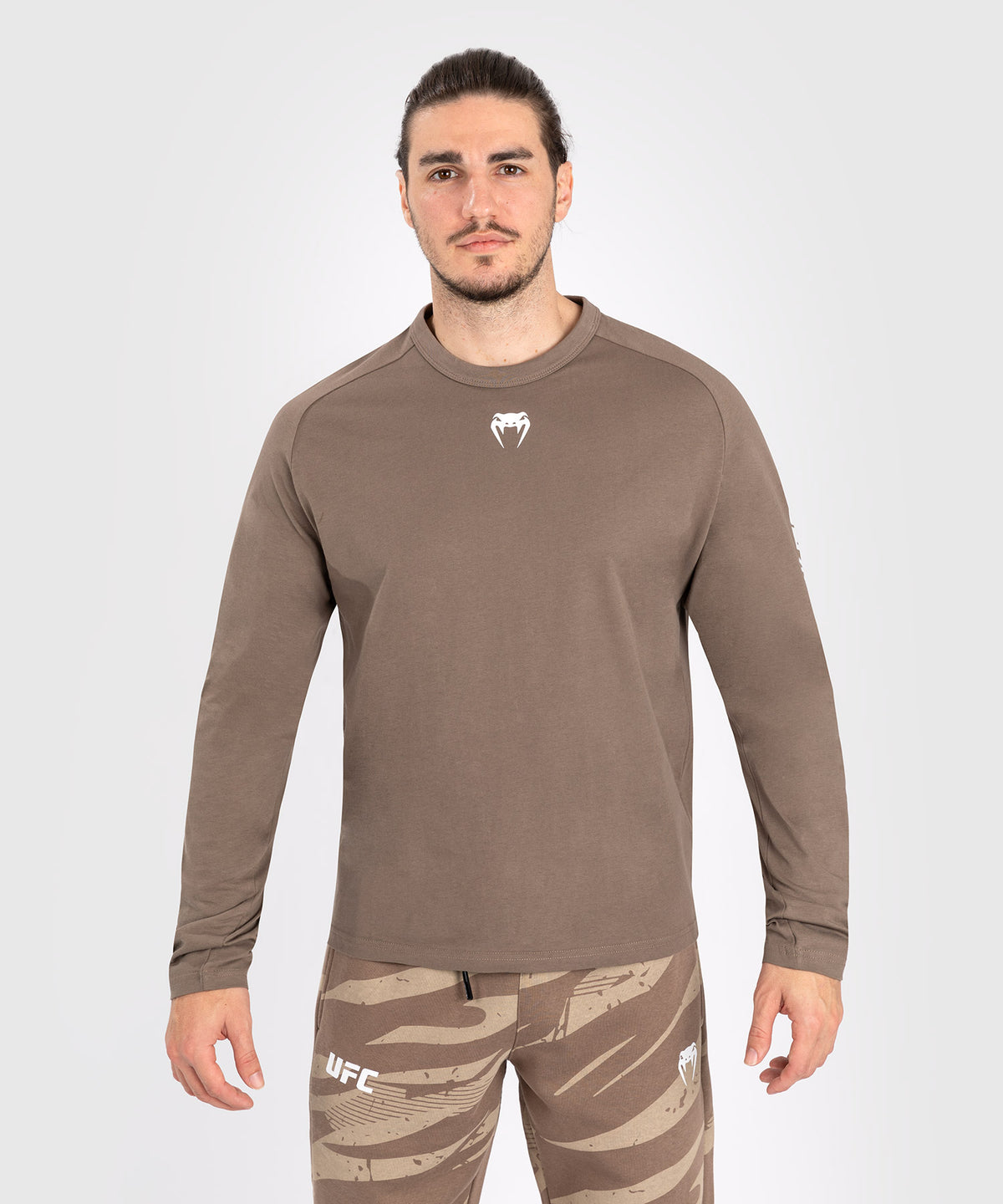 UFC Adrenaline by Venum Fight Week Herren Langarm T-Shirt - Bronze