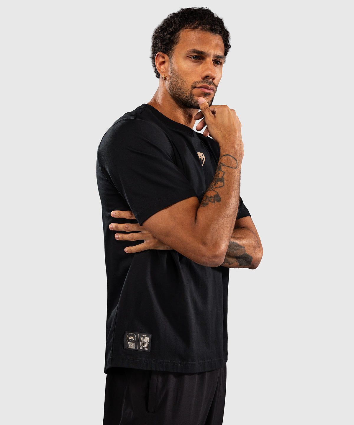 Venum Fight Icon Cotton T-Shirt - Black