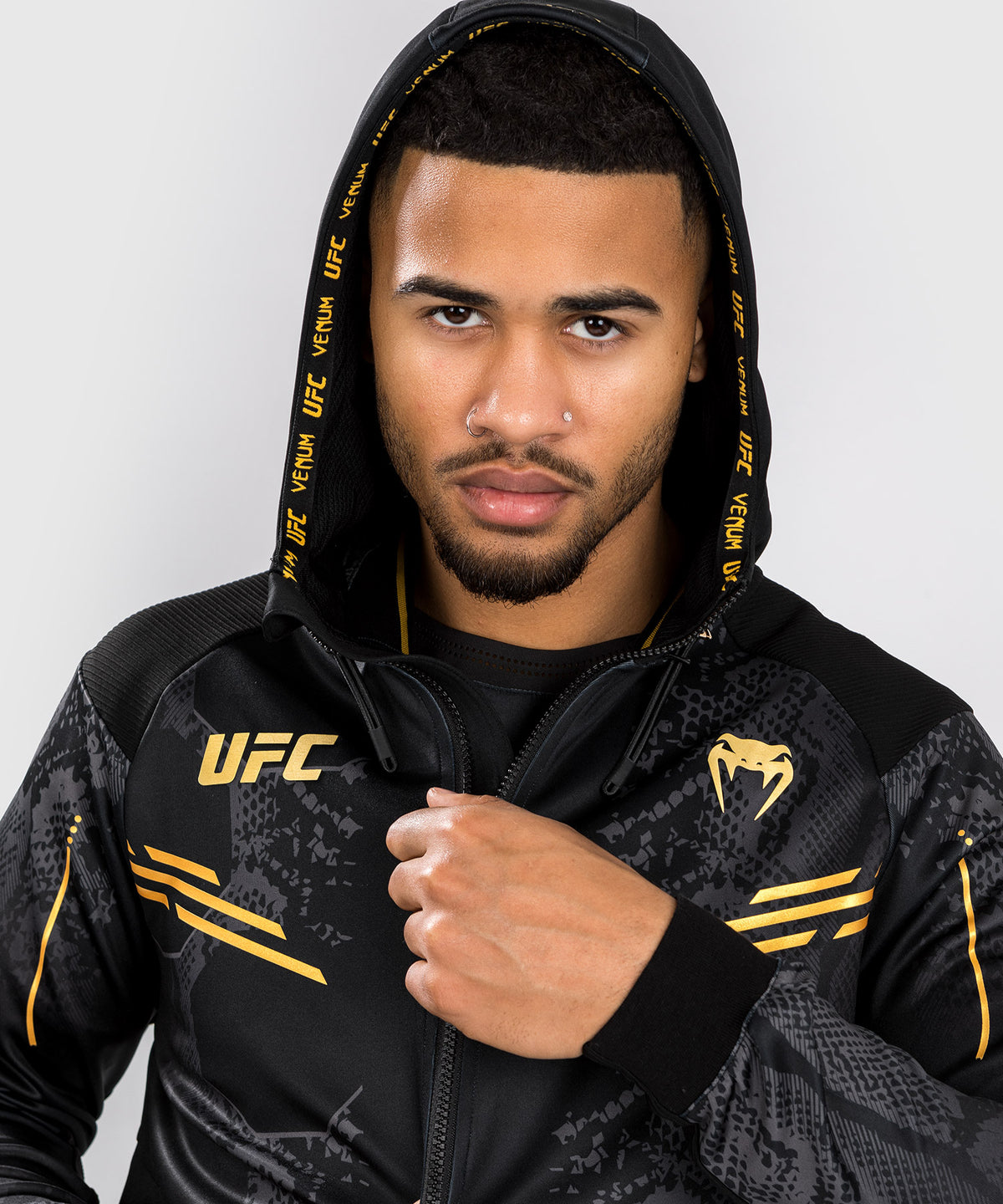 Veste à capuche Walkout pour Hommes UFC Adrenaline by Venum Authentic Fight Night - Champion