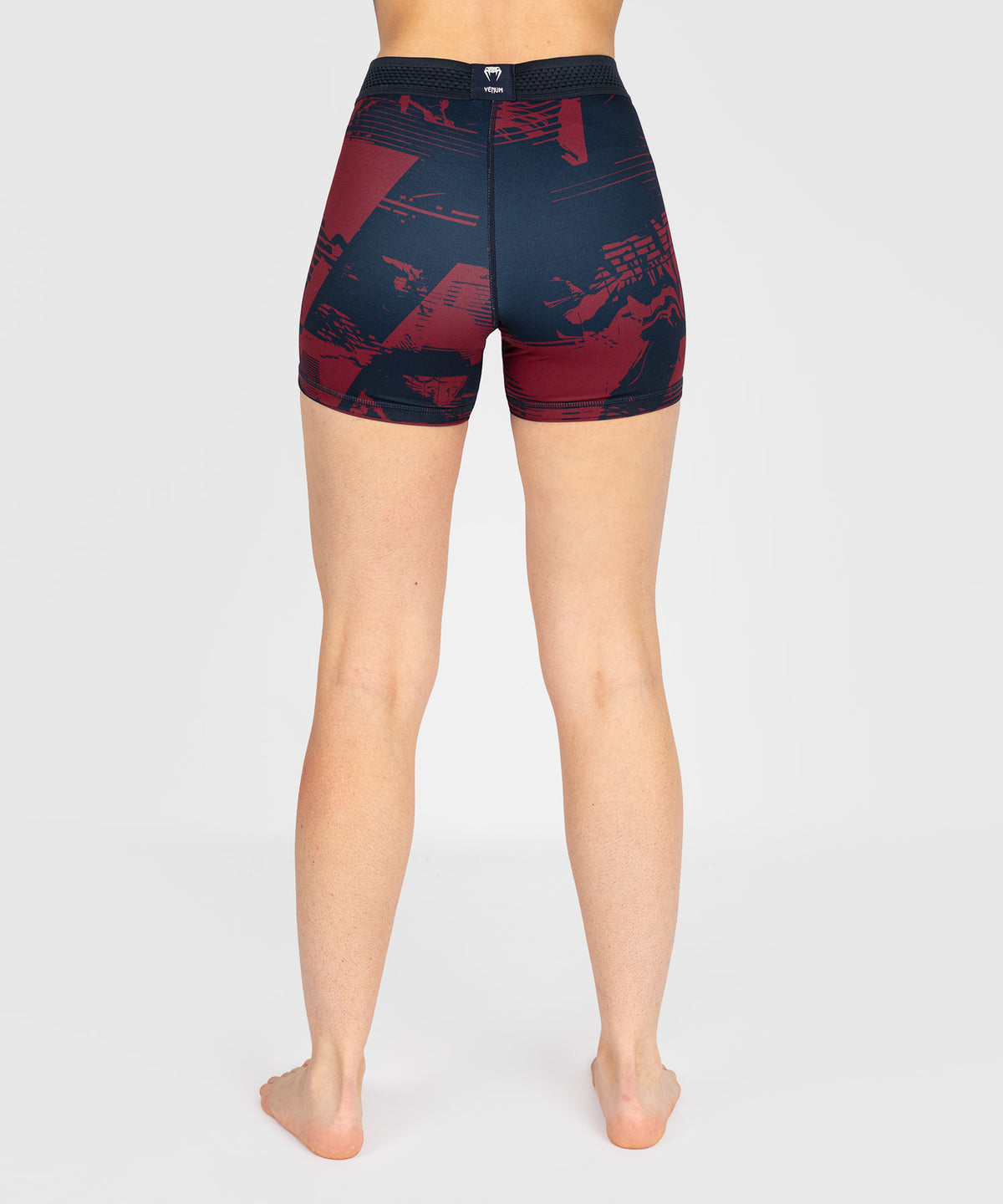 UFC Zenith by Venum Authentic Fight Week Performance Vale Tudo Short Damen - Marineblau/Burgunderrot/Silber
