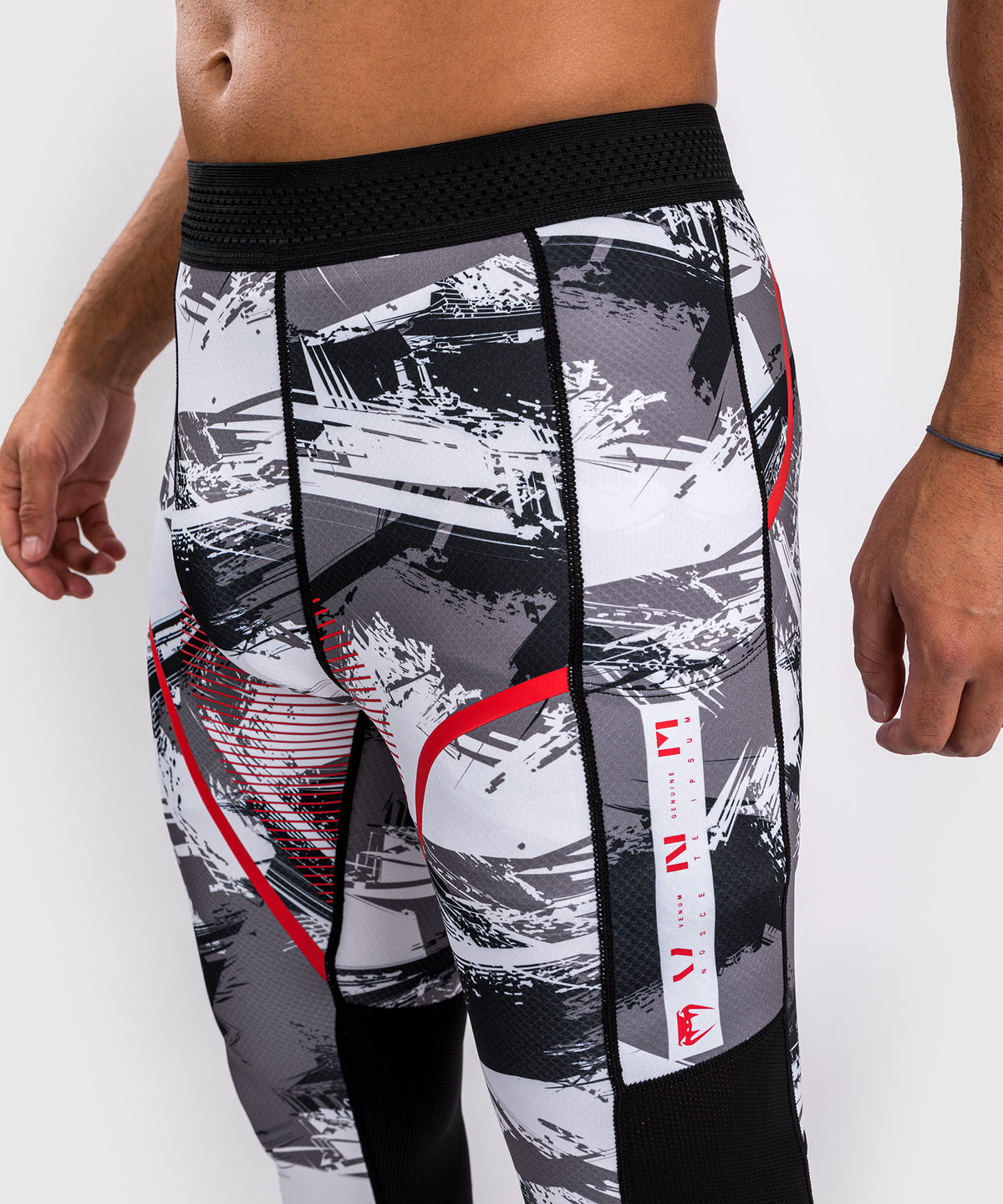 Venum Electron 3.0 Spats - Grey/Red