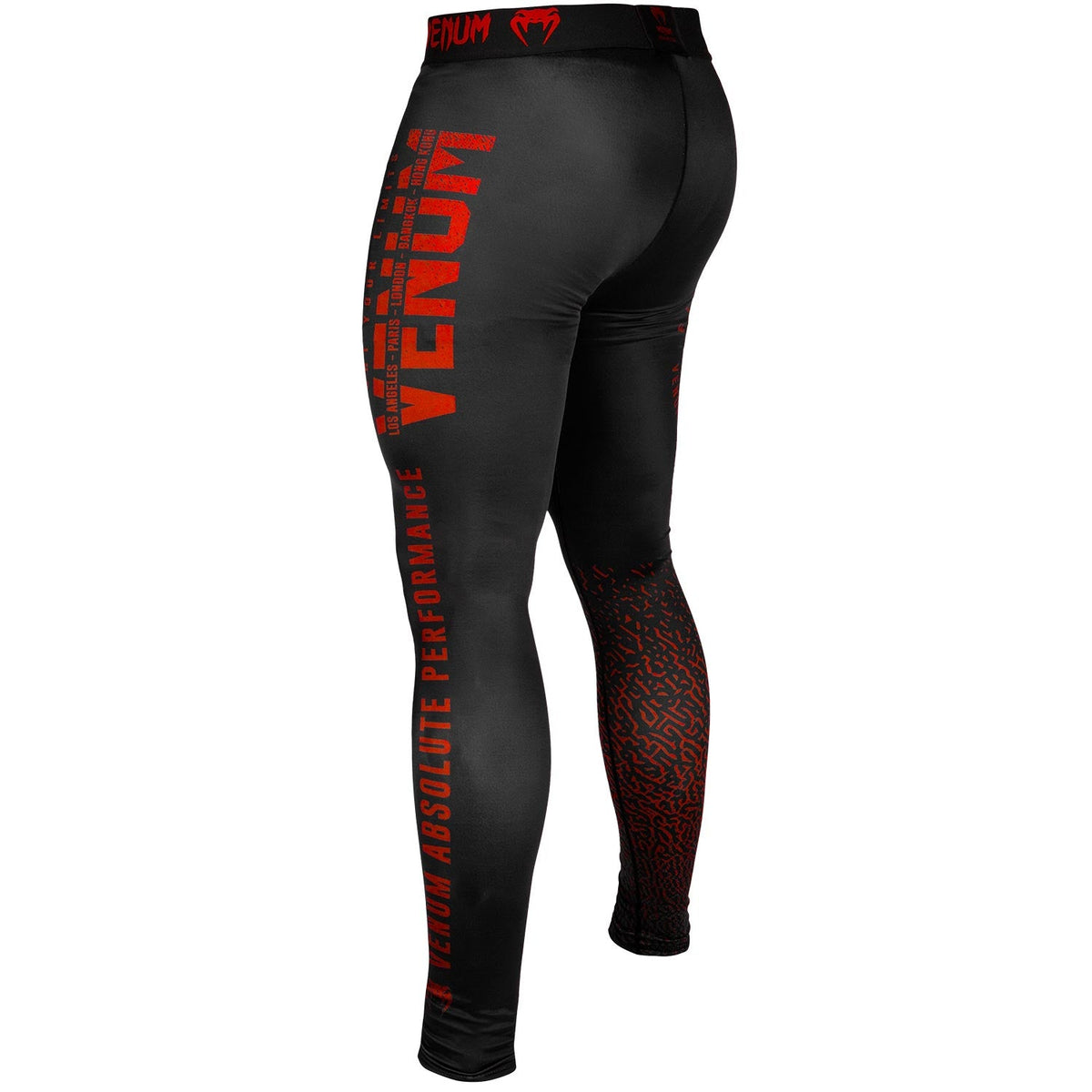Venum Signature Kompressionshose - Schwarz/Rot