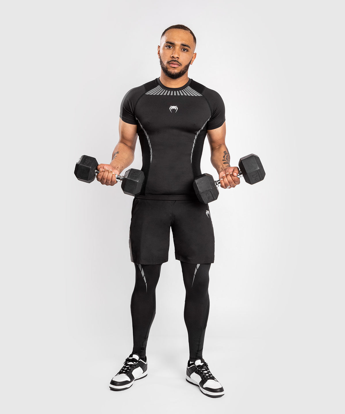 Rashguard Venum Jaws 2.0 - Manches Courtes - Noir
