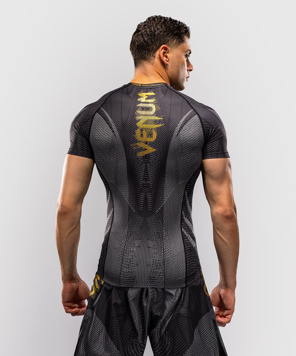 Venum Galactic 3.0 Rashguard a Maniche Corte - Nero/Oro