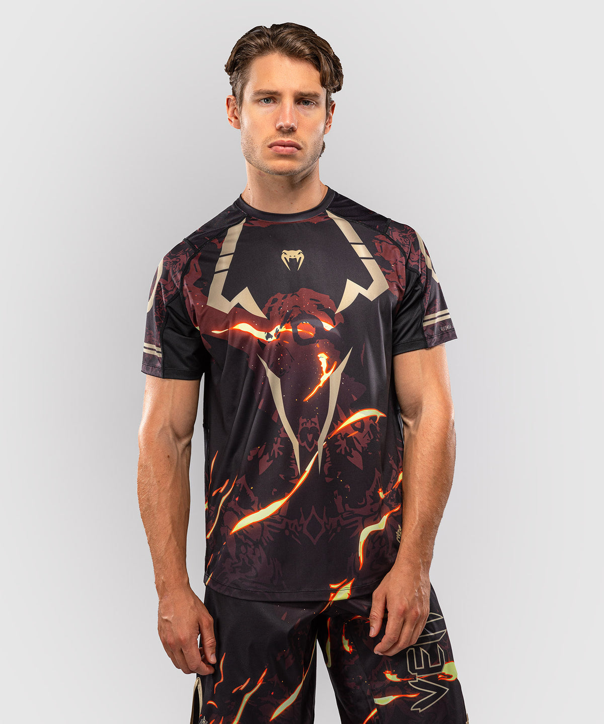 T-shirt Dry Tech Sukuna Jujutsu Kaisen x Venum – Noir/Beige
