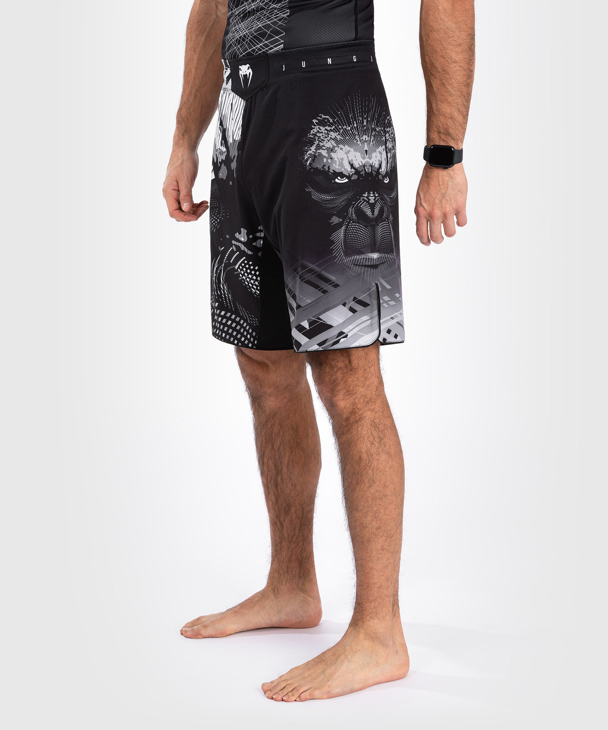 Venum Gorilla Jungle Pantalón Corto de Combate - Negro/Blanco