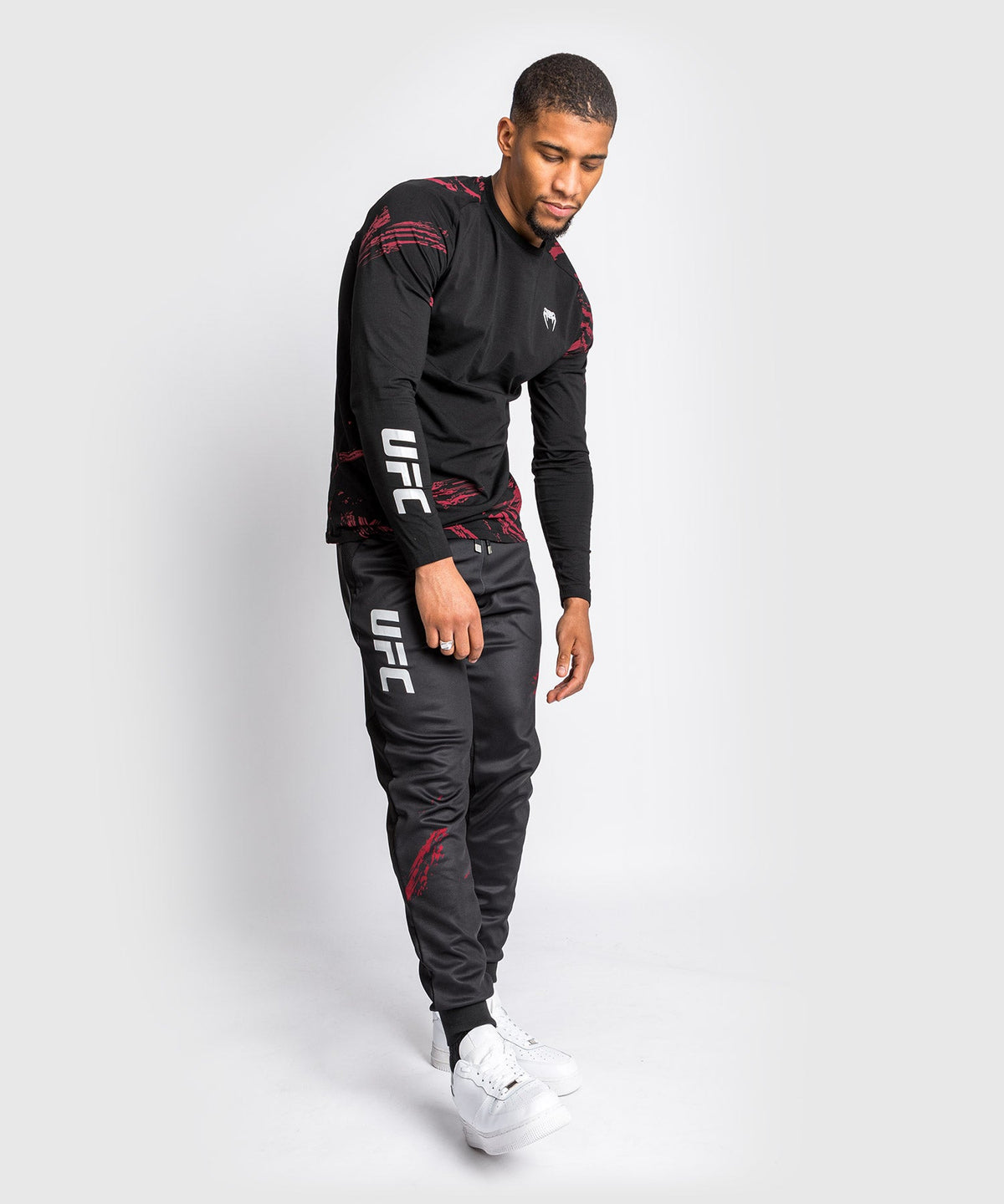Pantalon de jogging UFC Venum Authentic Fight Week 2.0 - Noir/Rouge