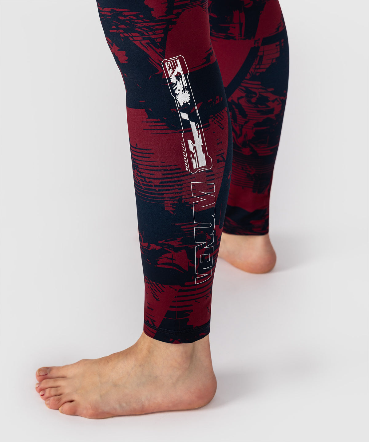 Legging Femme UFC Zenith by Venum Authentic Fight Week - Bleu marine/Bordeaux/Argent