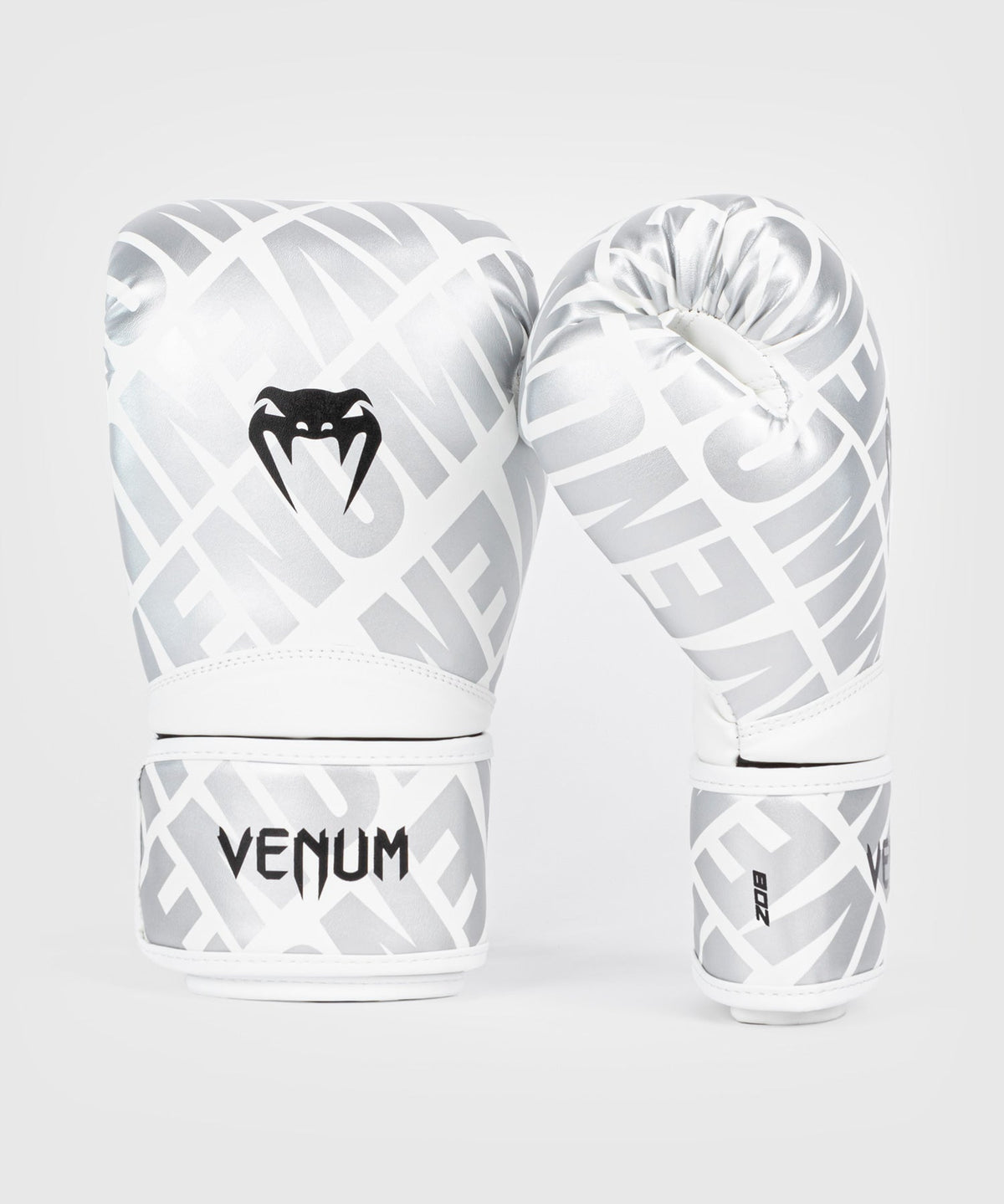 Gants de boxe Venum Contender 1.5 XT pour enfants - Blanc/Argent