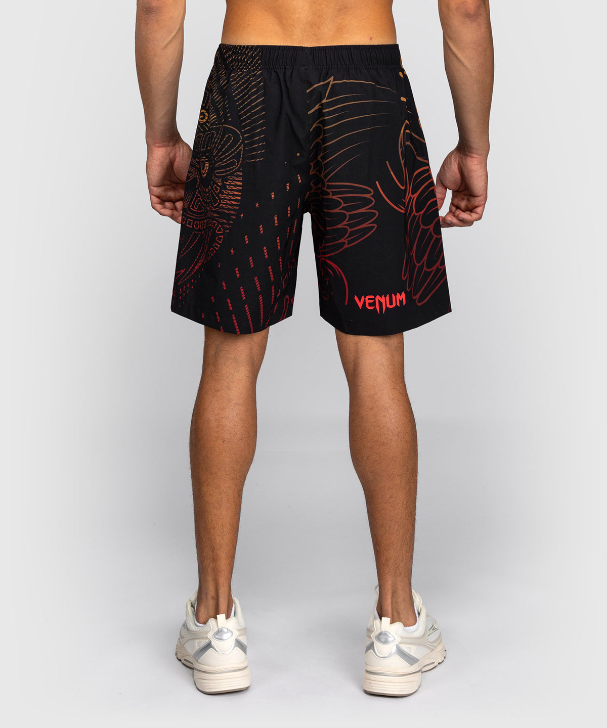 Venum Quetzal Fury Training Shorts - Black/Fury Red/ Tangerine