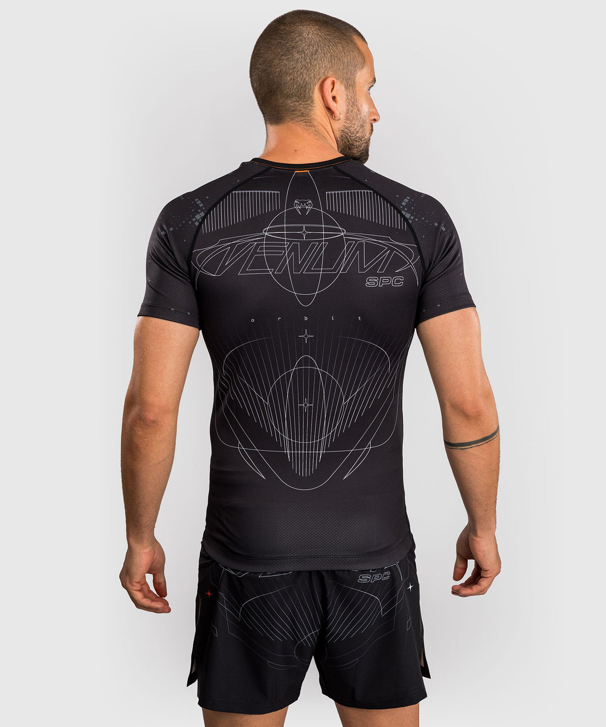 Rashguard Manches Courtes Venum Eclipse – Noir/Ivoire