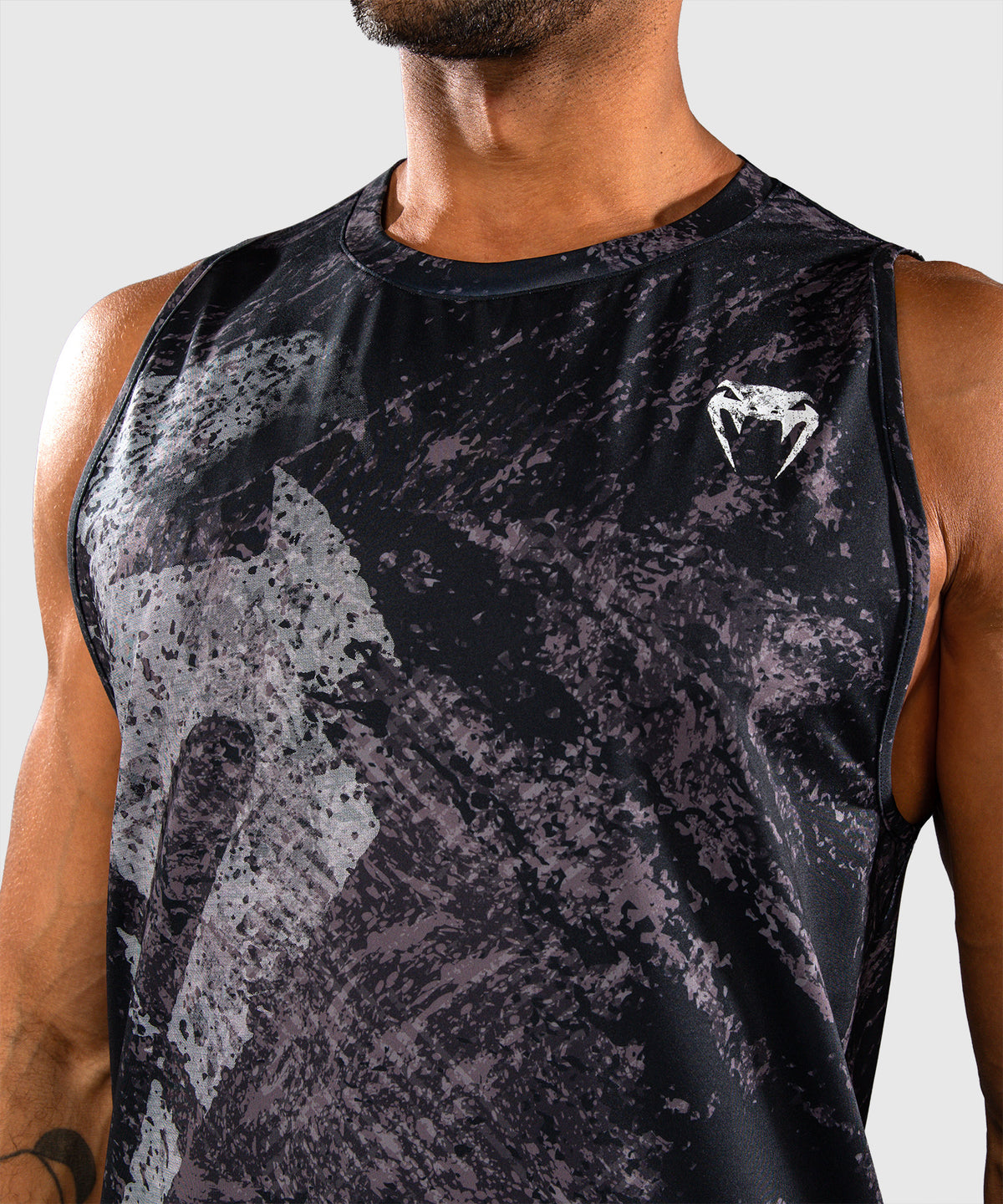 Venum Rage & Workout Camiseta de Tirantes Dry Tech - Negro/Gris