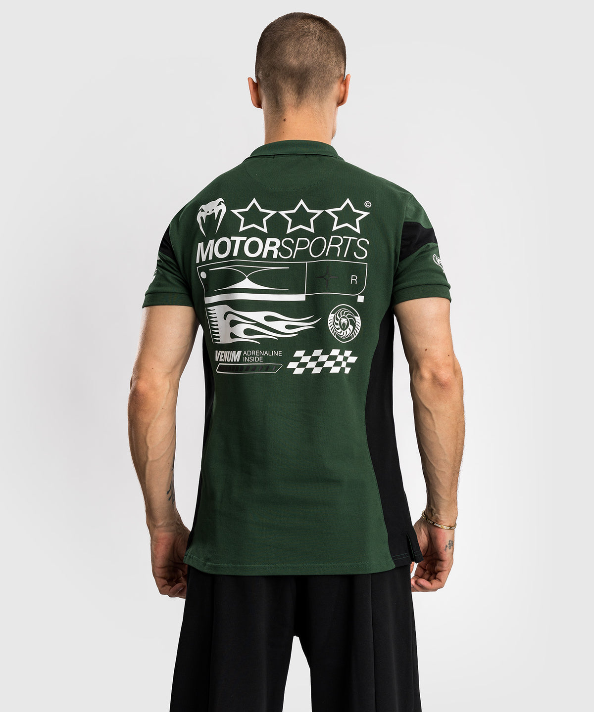 Venum Motorsport Polo de Algodón - Bosque Profundo