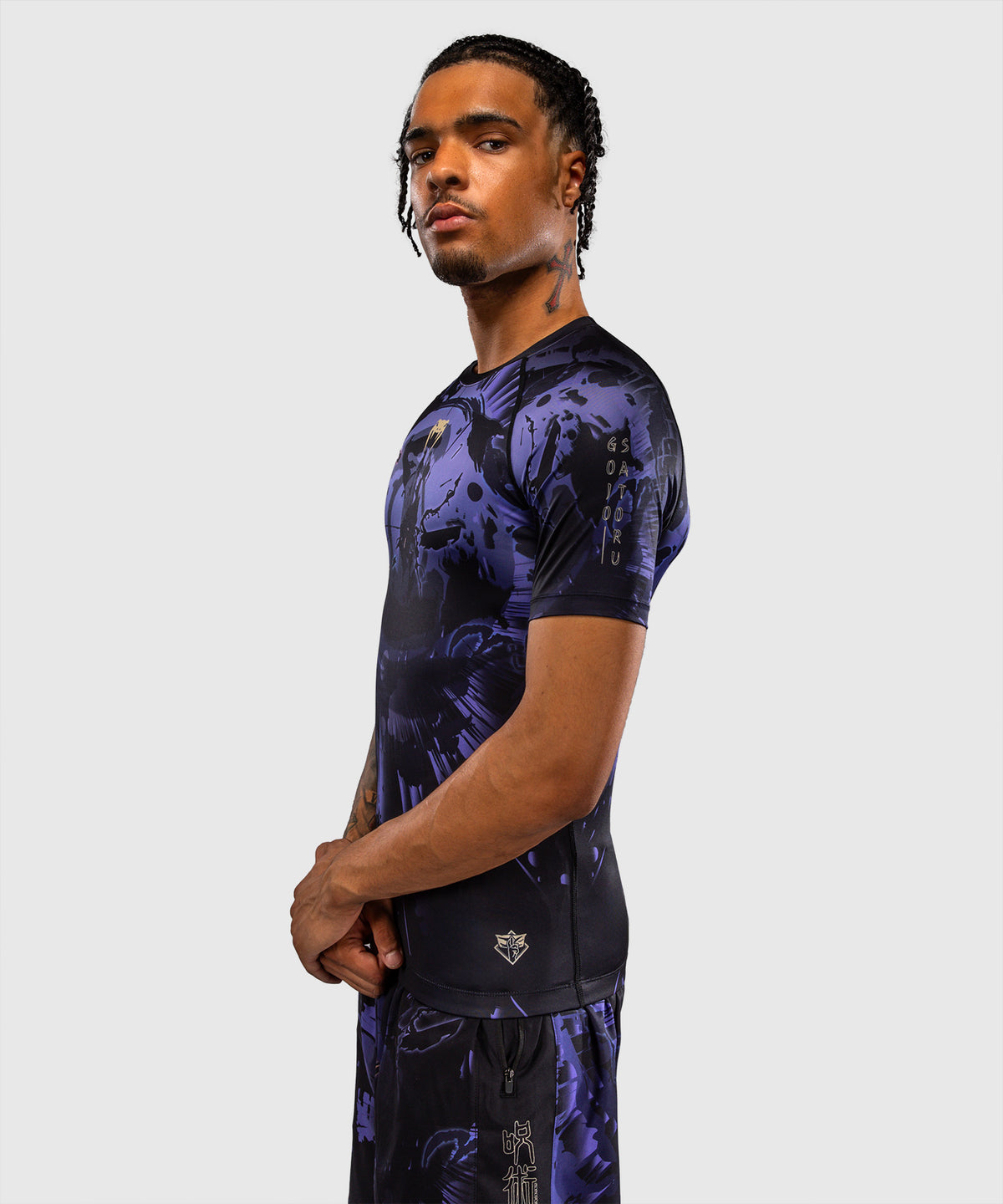 Rashguard à Manches Courtes Gojo Jujutsu Kaisen x Venum – Violet