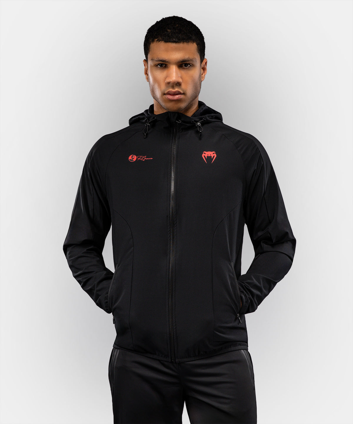 Venum Roger Gracie Signature Chaqueta de Chándal - Negro/Rojo