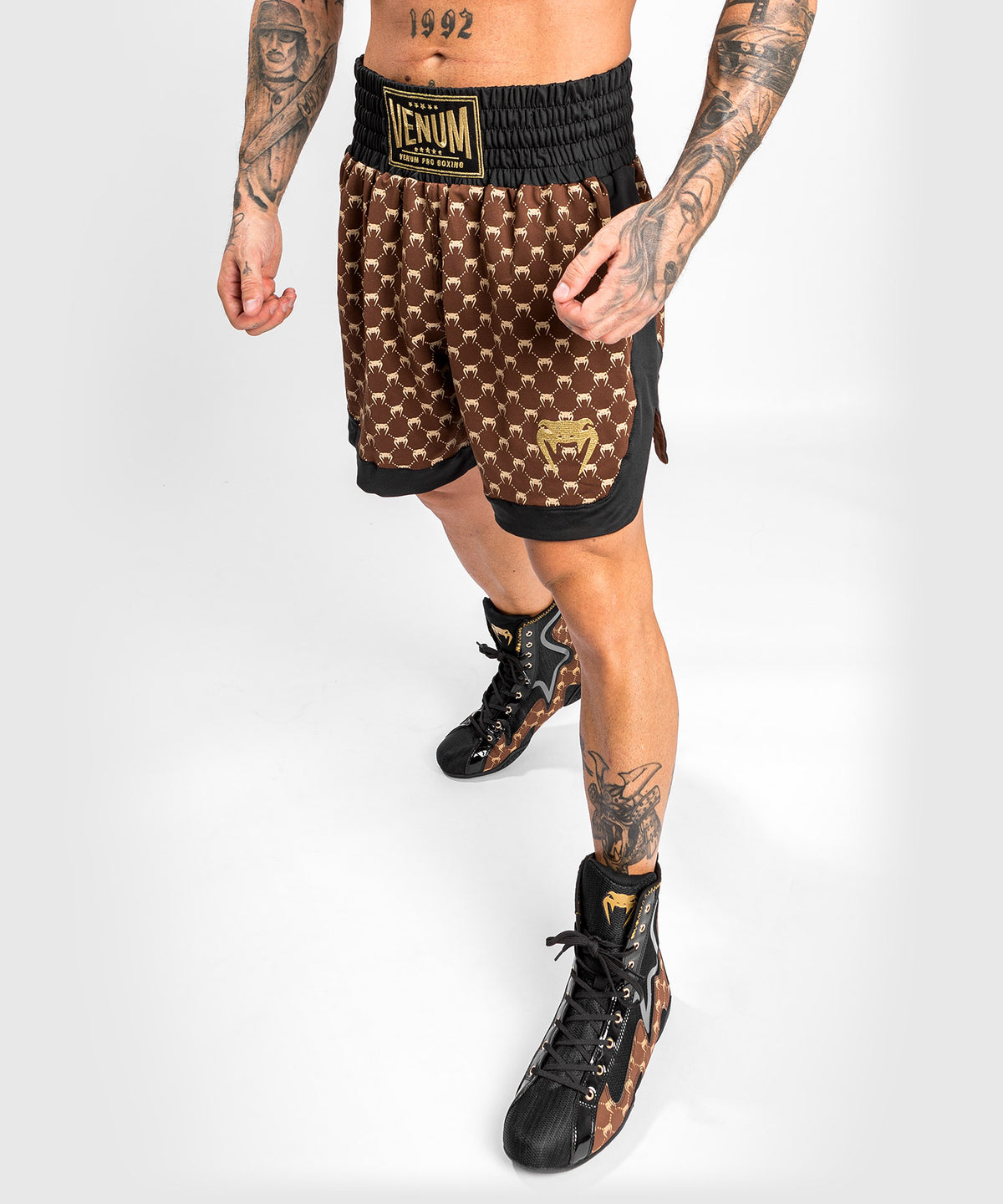 Venum Monogram Boxershorts - Schwarz/Braun