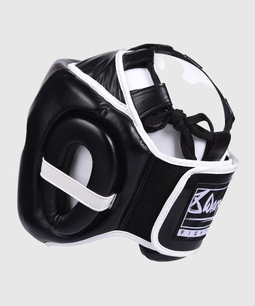 8 Weapons Unlimited Casco de Boxeo - Negro/Blanco