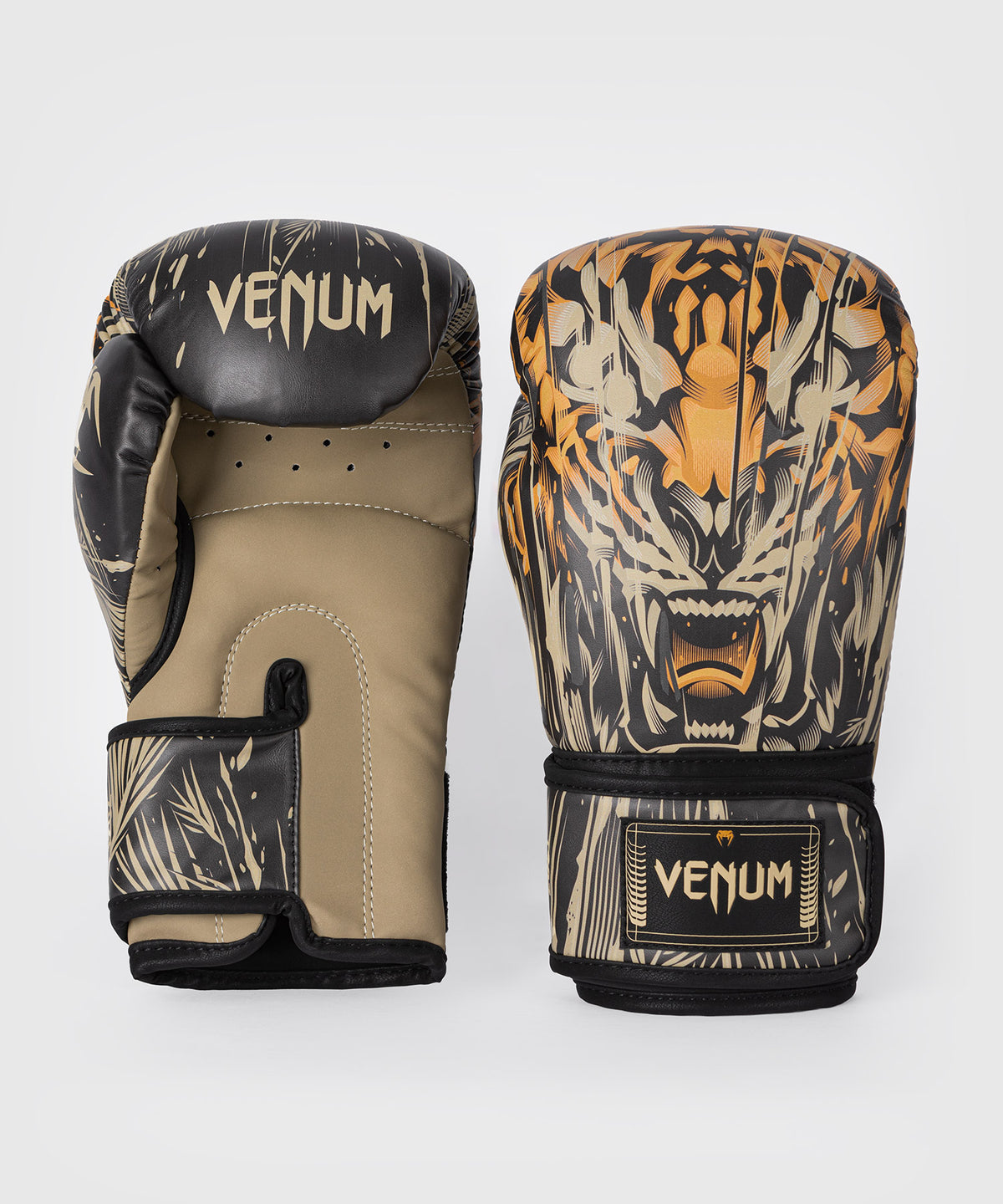 Venum Tiger Guantes de Boxeo - Negro/Naranja Neón