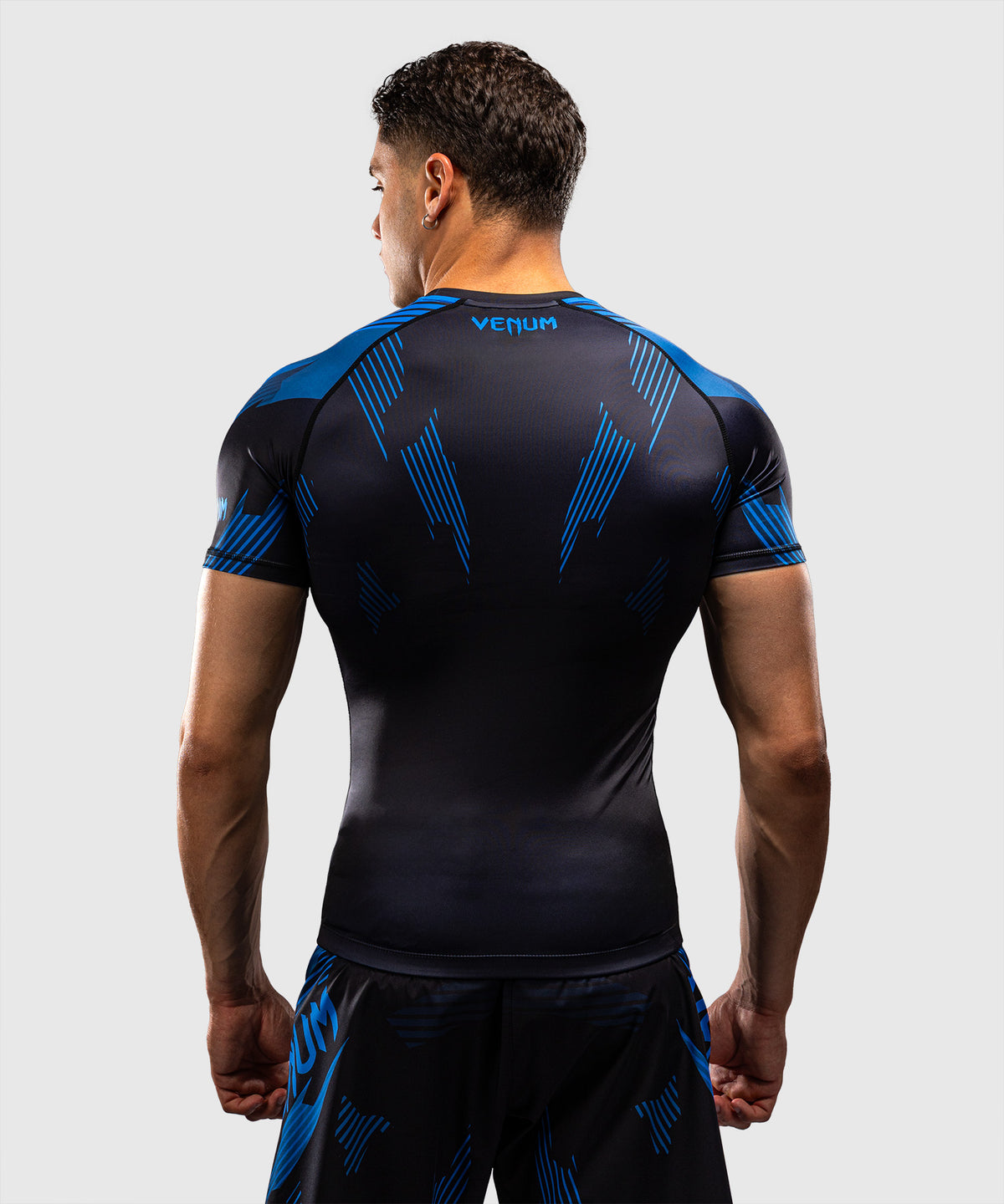Rashguard à Manches Courtes Venum No-Gi 6.0 - Noir/Bleu