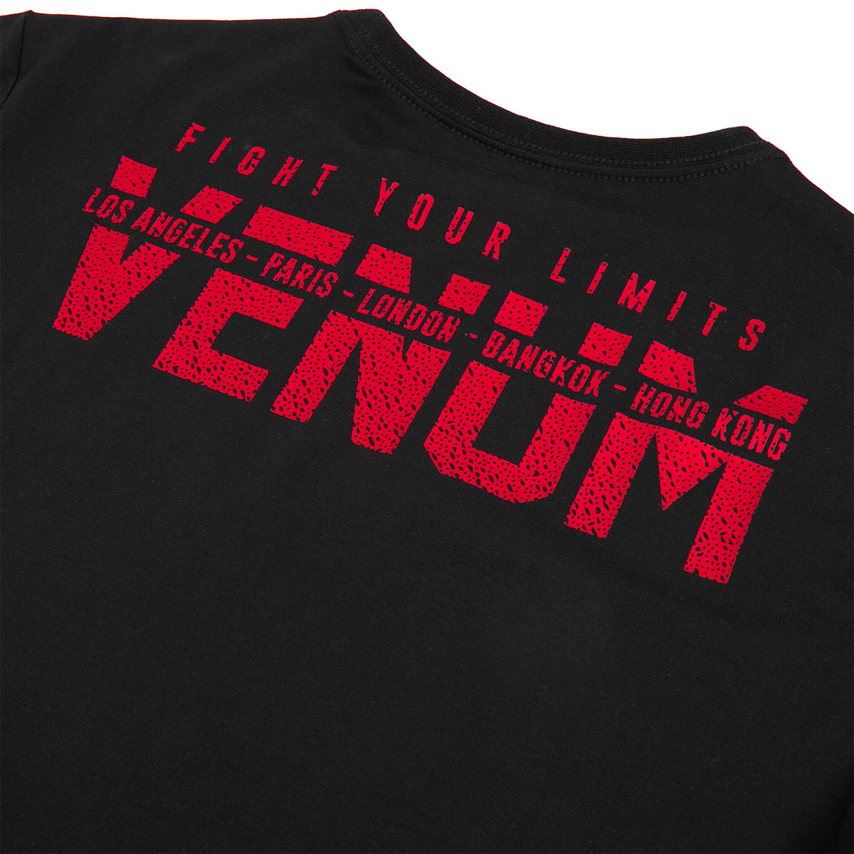 Camiseta Venum Mangas cortas - Negro/Rojo
