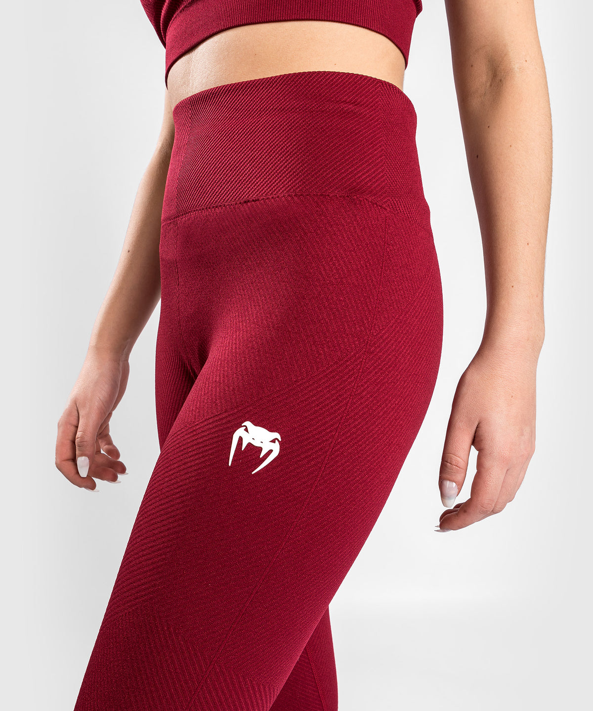Venum Sparring Seamless 7/8 Leggings - For Women - Burgundy 
