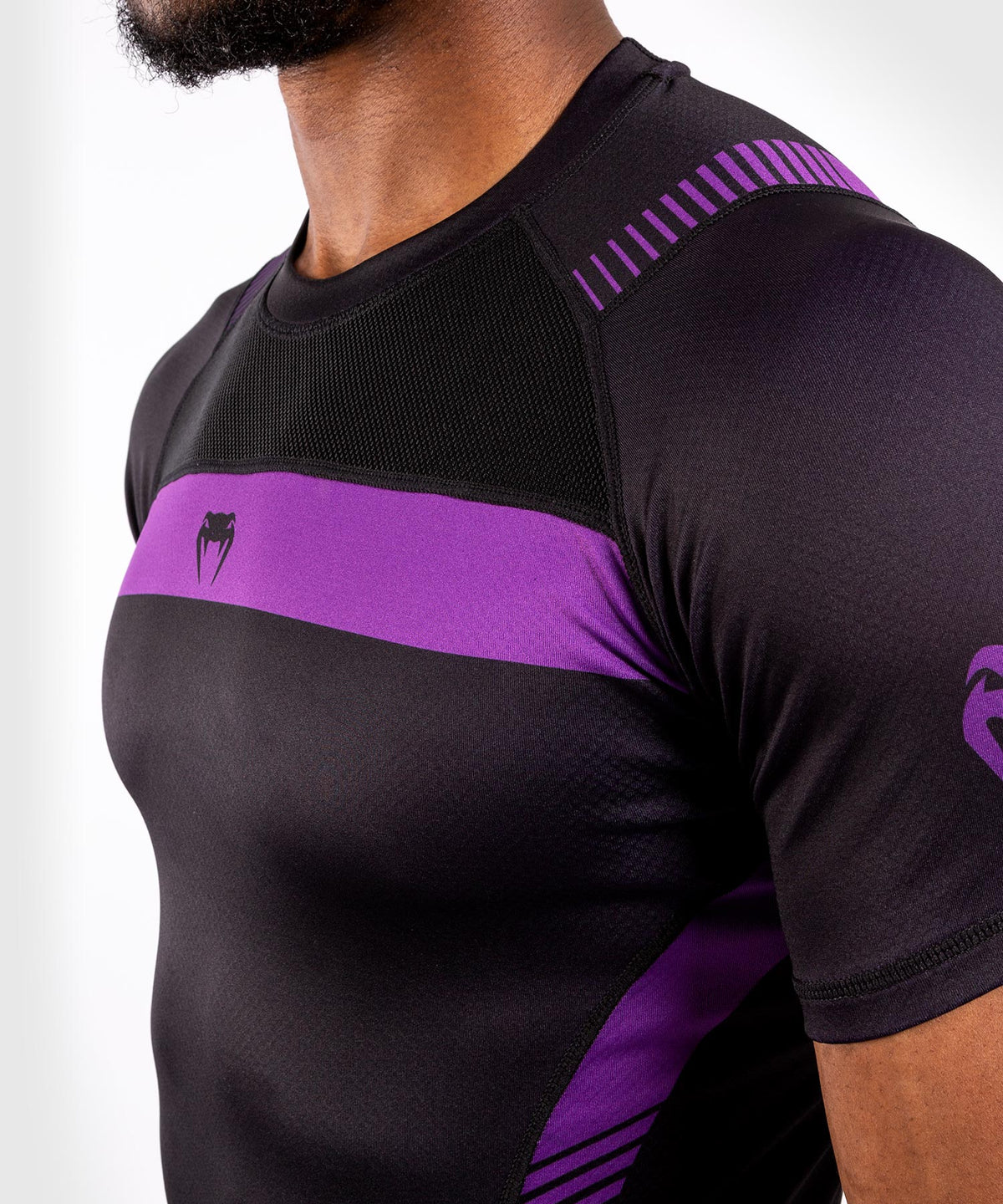 Venum NoGi 3.0 Compression T-Shirt - Short Sleeve - Black/Purple