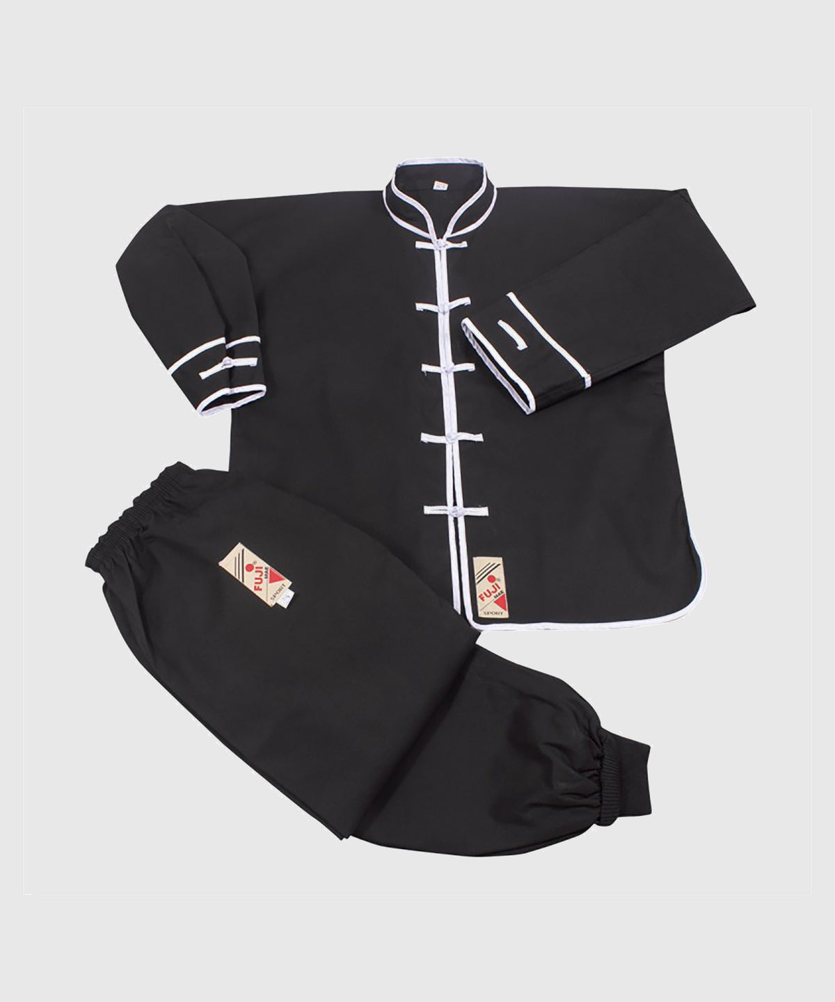 Kimono de JJB Kung-Fu passepoilé Fujimae - Noir