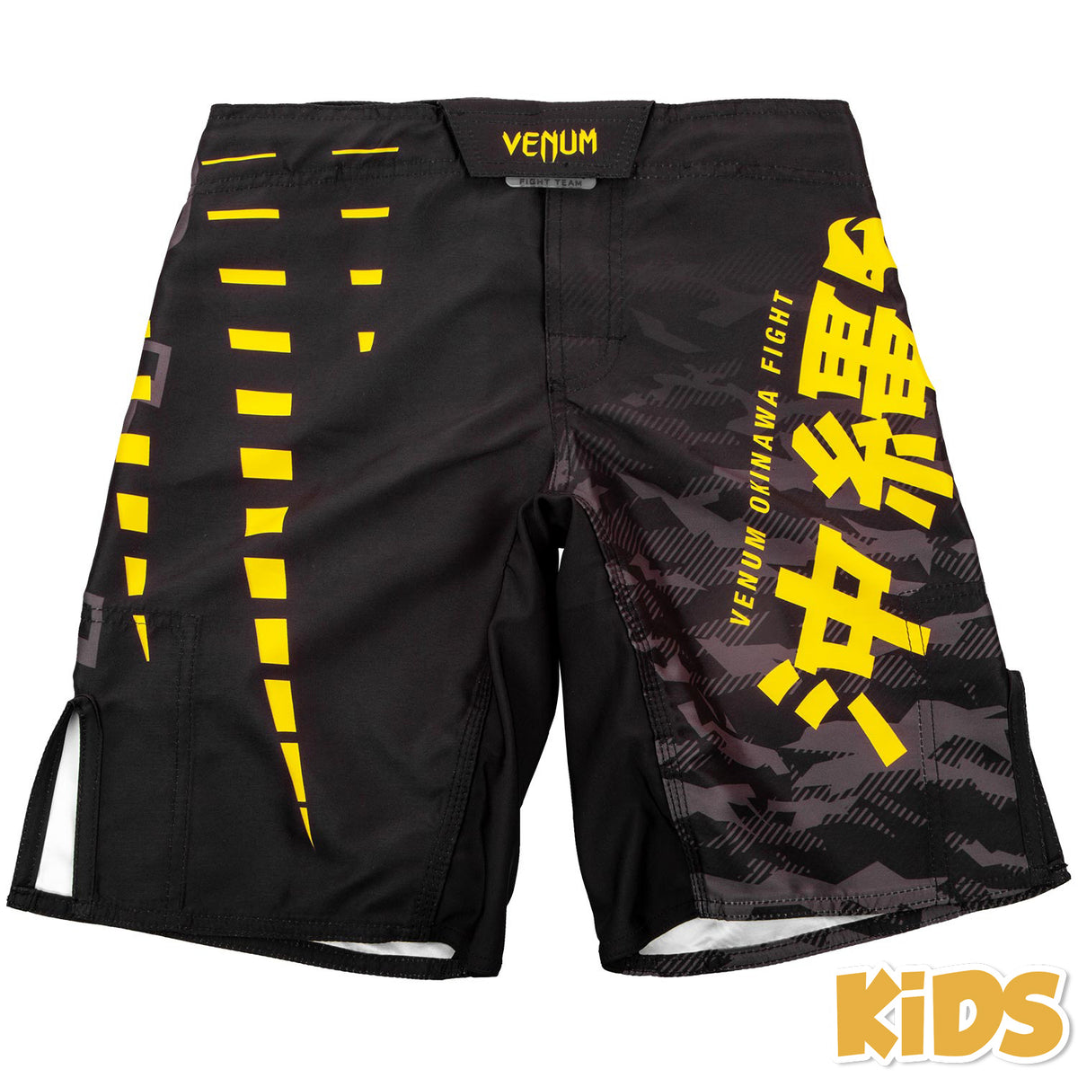 Pantaloncini da combattimento Venum Okinawa 2.0 Bambino - Neri/Gialli