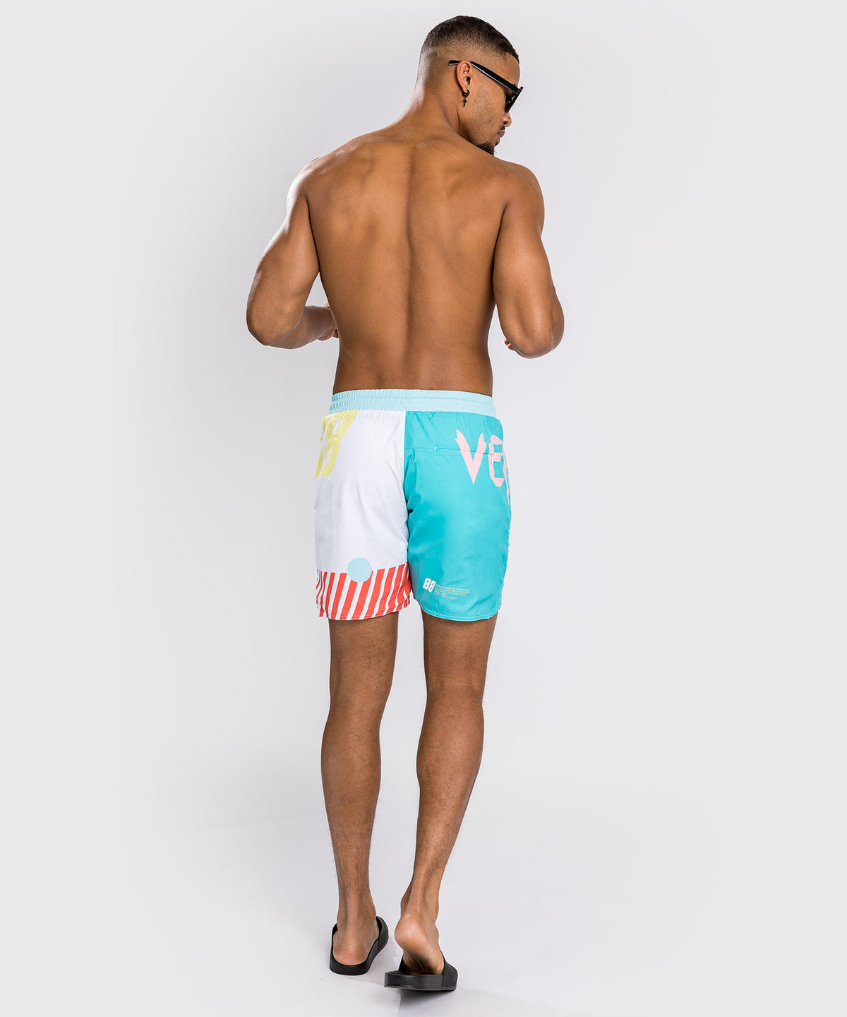 Venum Summer 88 Pantaloncini Da Surf - Blu Clearwater/Rosso fiamma