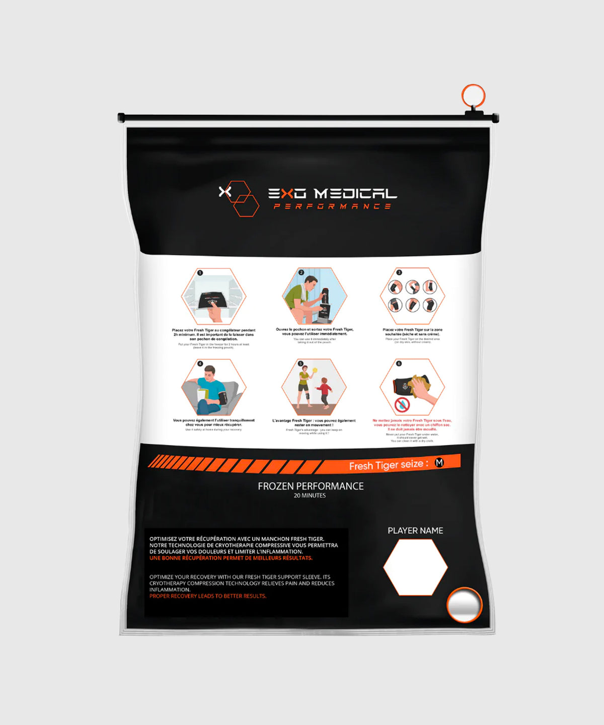 Fresh Tiger Crioterapia Compressiva - Nero